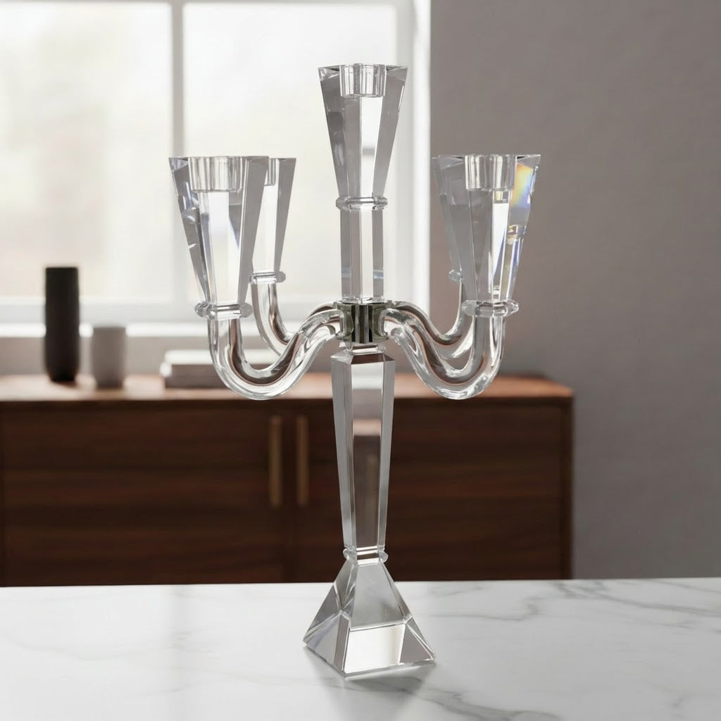 5 Light Crystal Candelabra