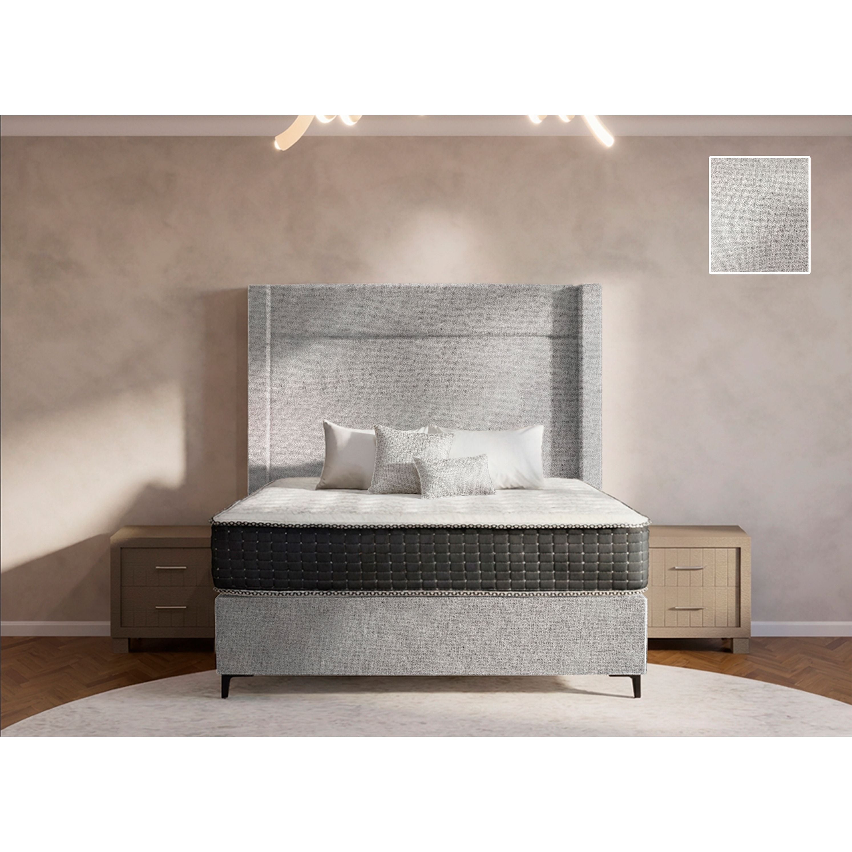 Eminence Side Wings Bed and Headboard
