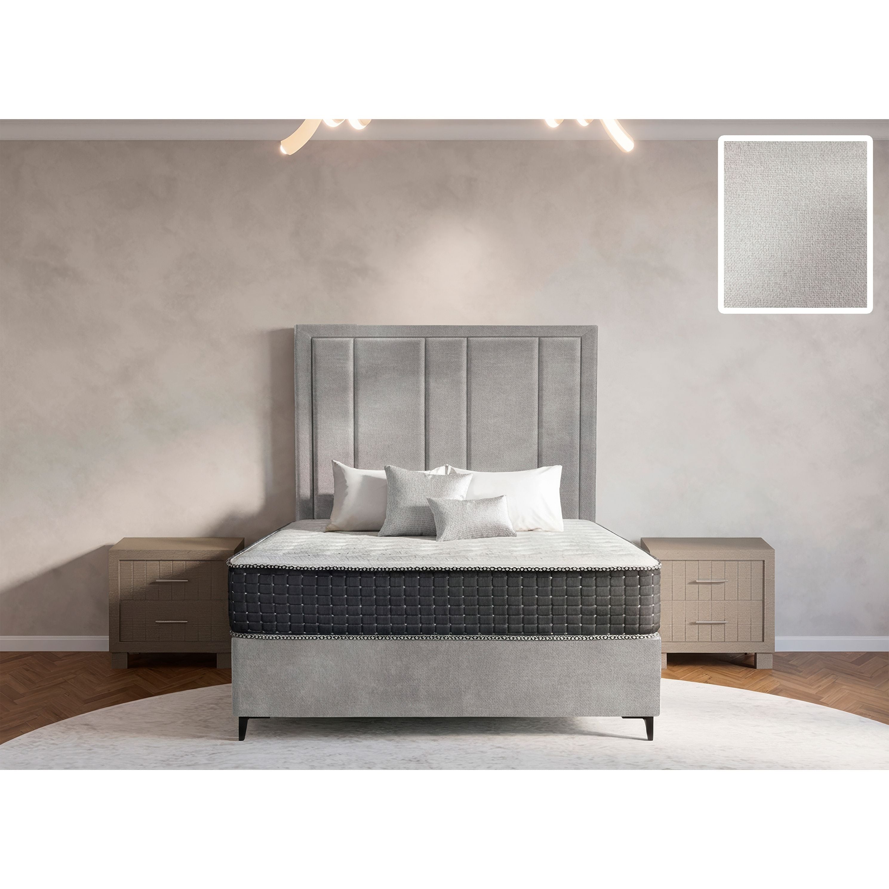 Prestige Rimline Bed and Headboard