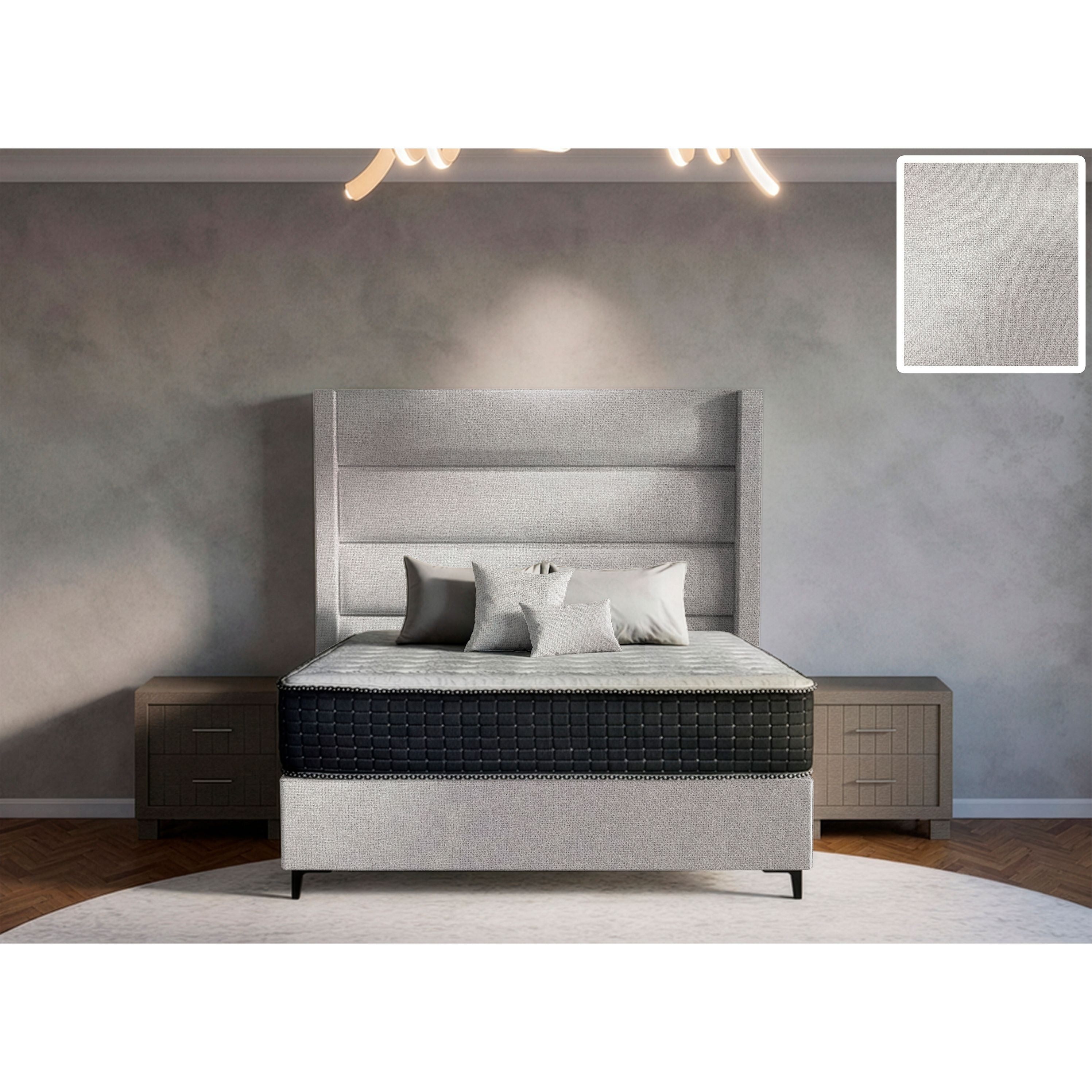 Concord Side Wings Bed and Headboard