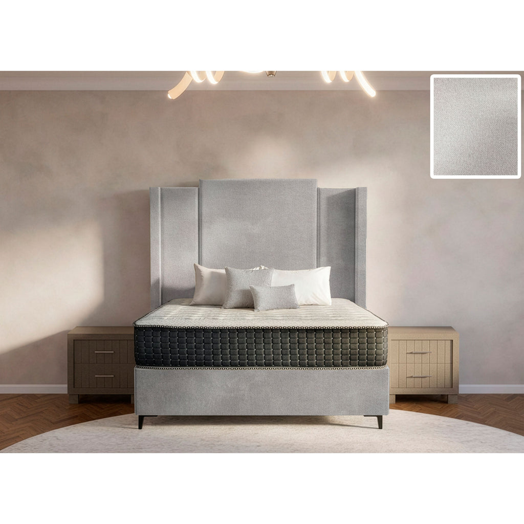 Wave Side Wings Bed and Headboard