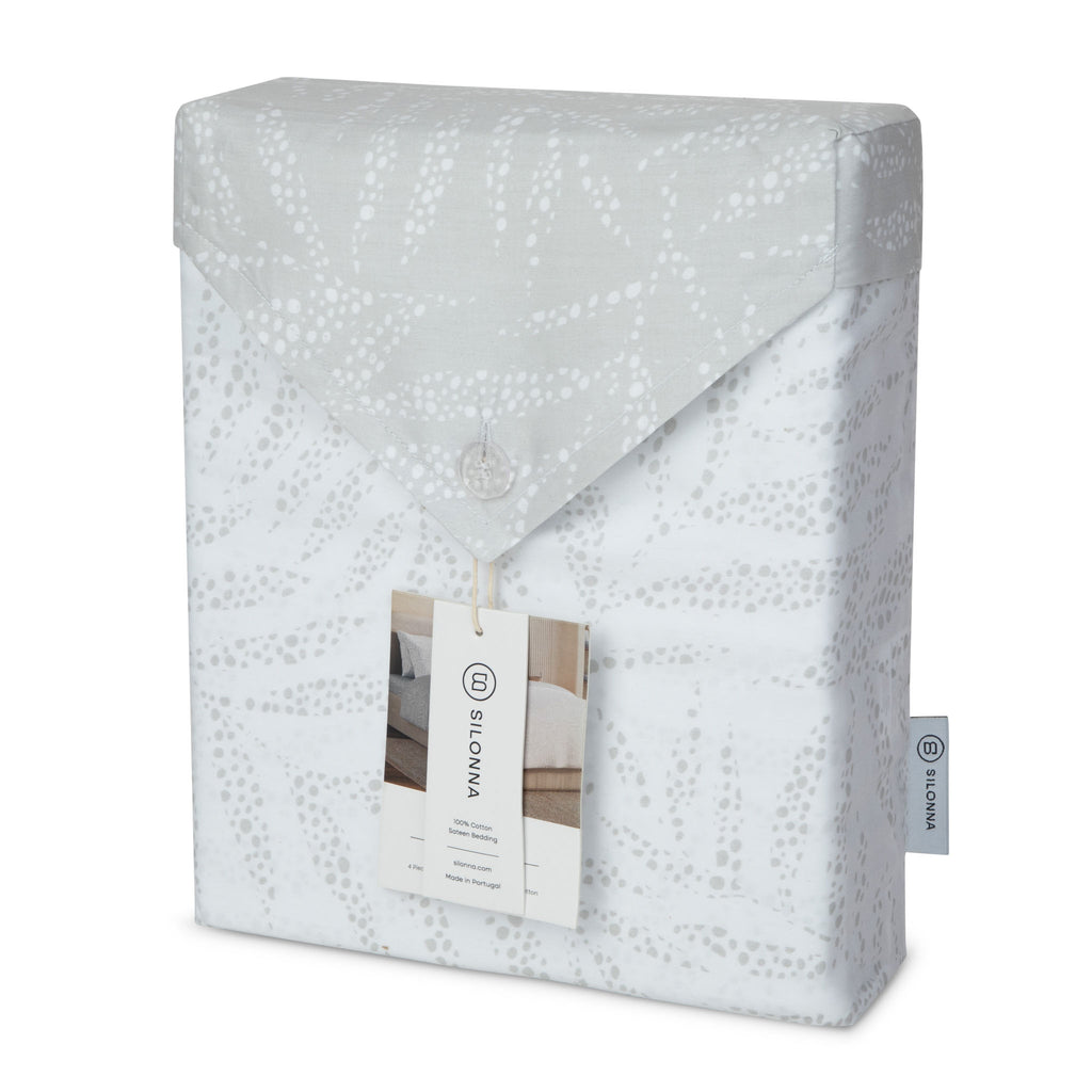 The Maui Duvet Cover Bedding Set - Fog