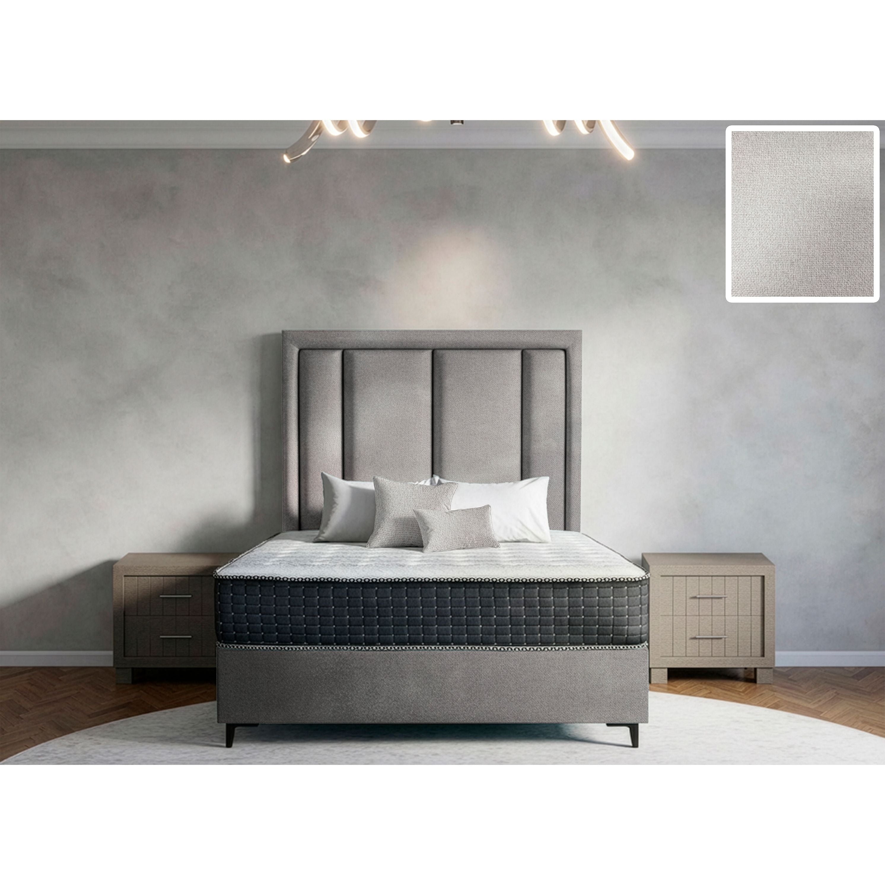 Axton Rimline Bed and Headboard