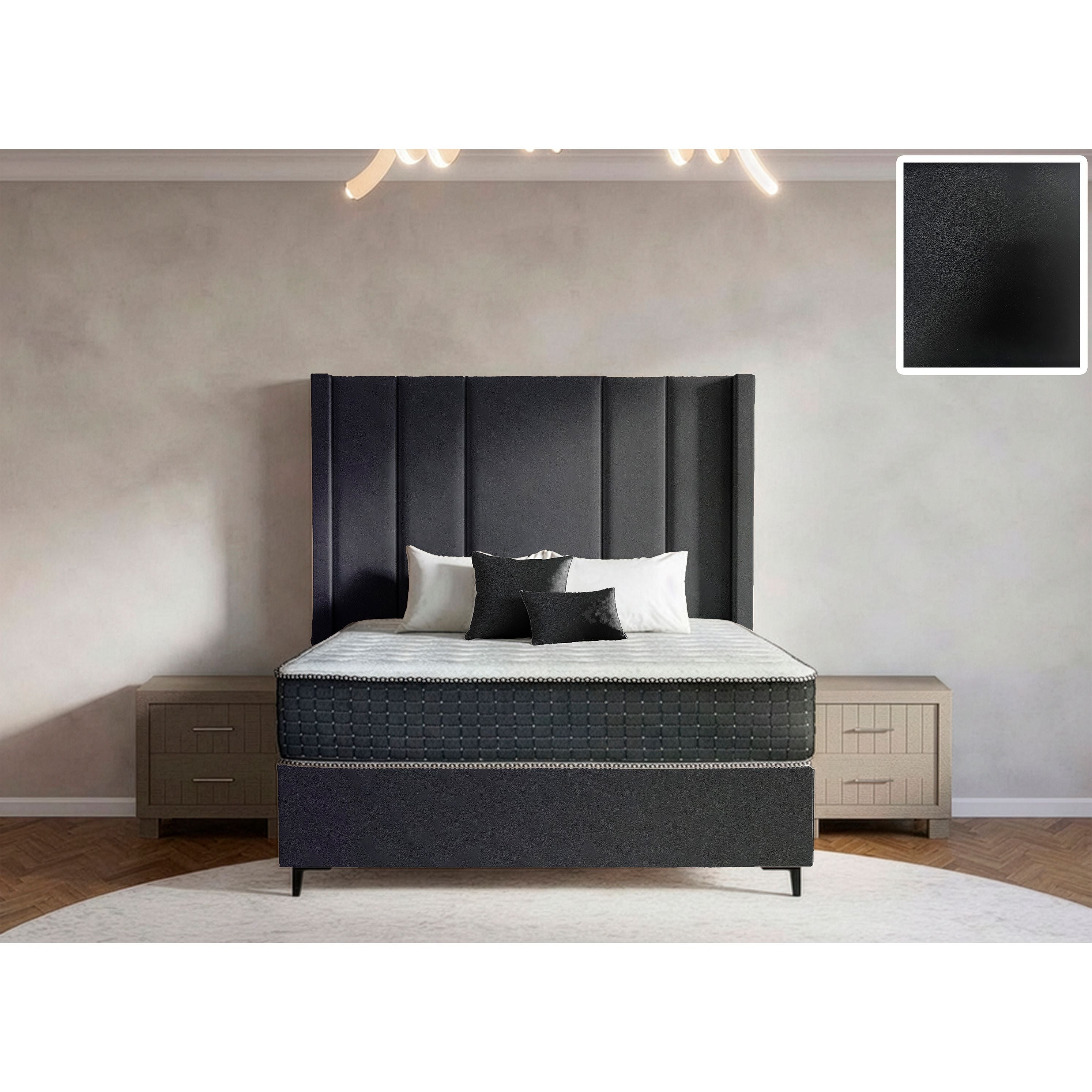 Windsor Side Wings Bed and Headboard