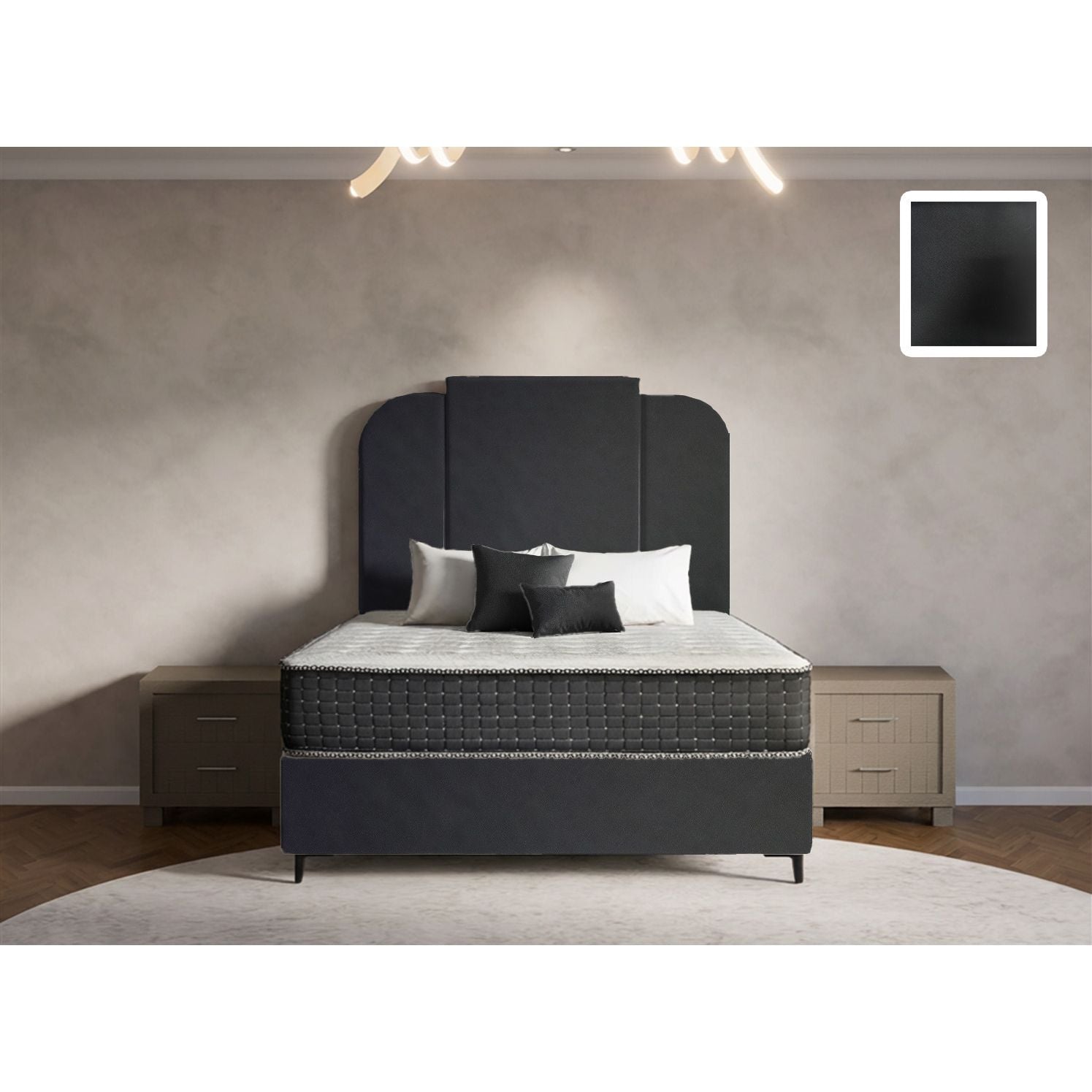 Wave Heritage Bed and Headboard
