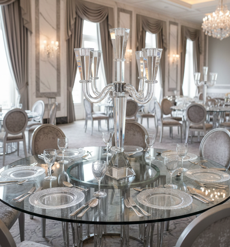 5 Light Crystal Candelabra