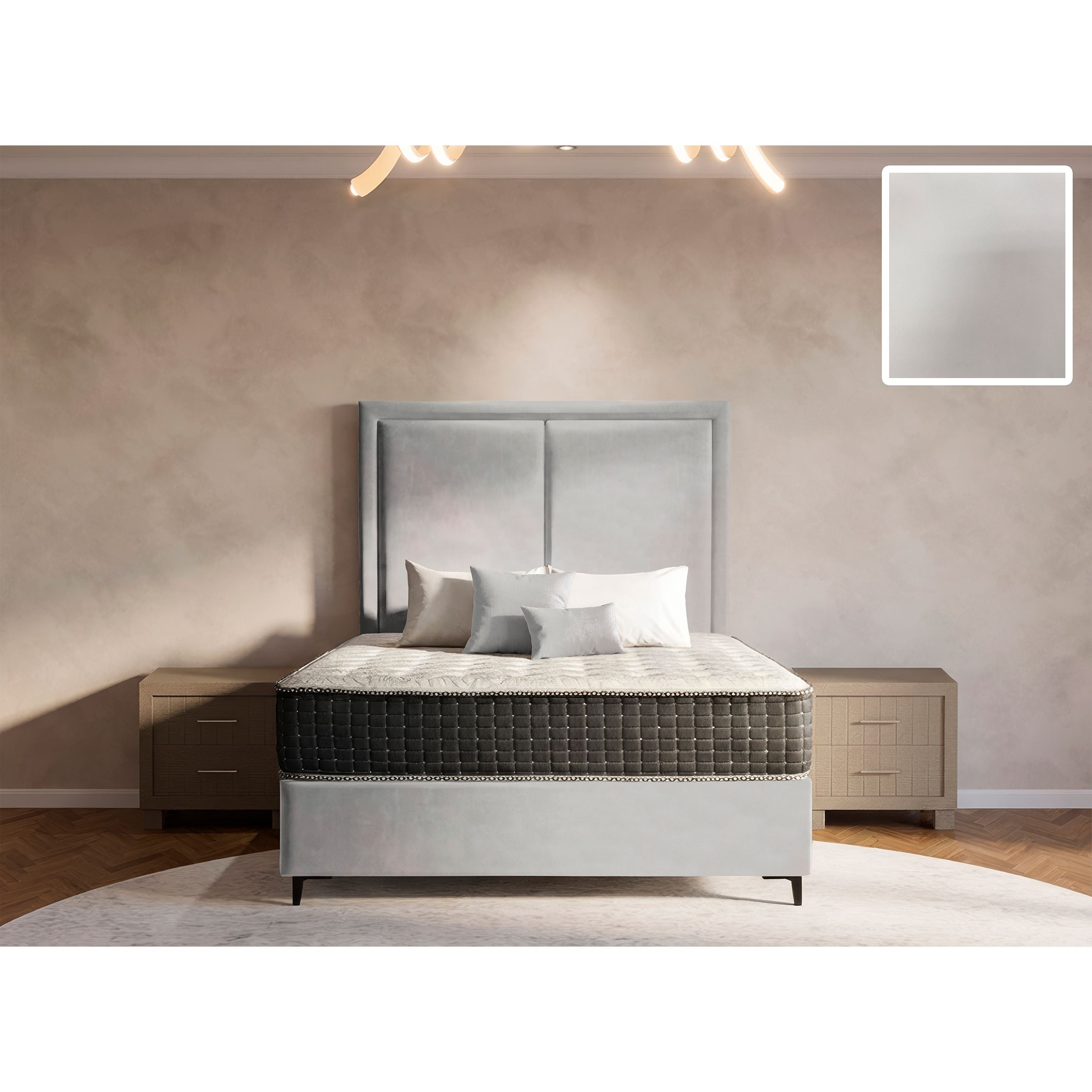 Ontario Rimline Bed and Headboard