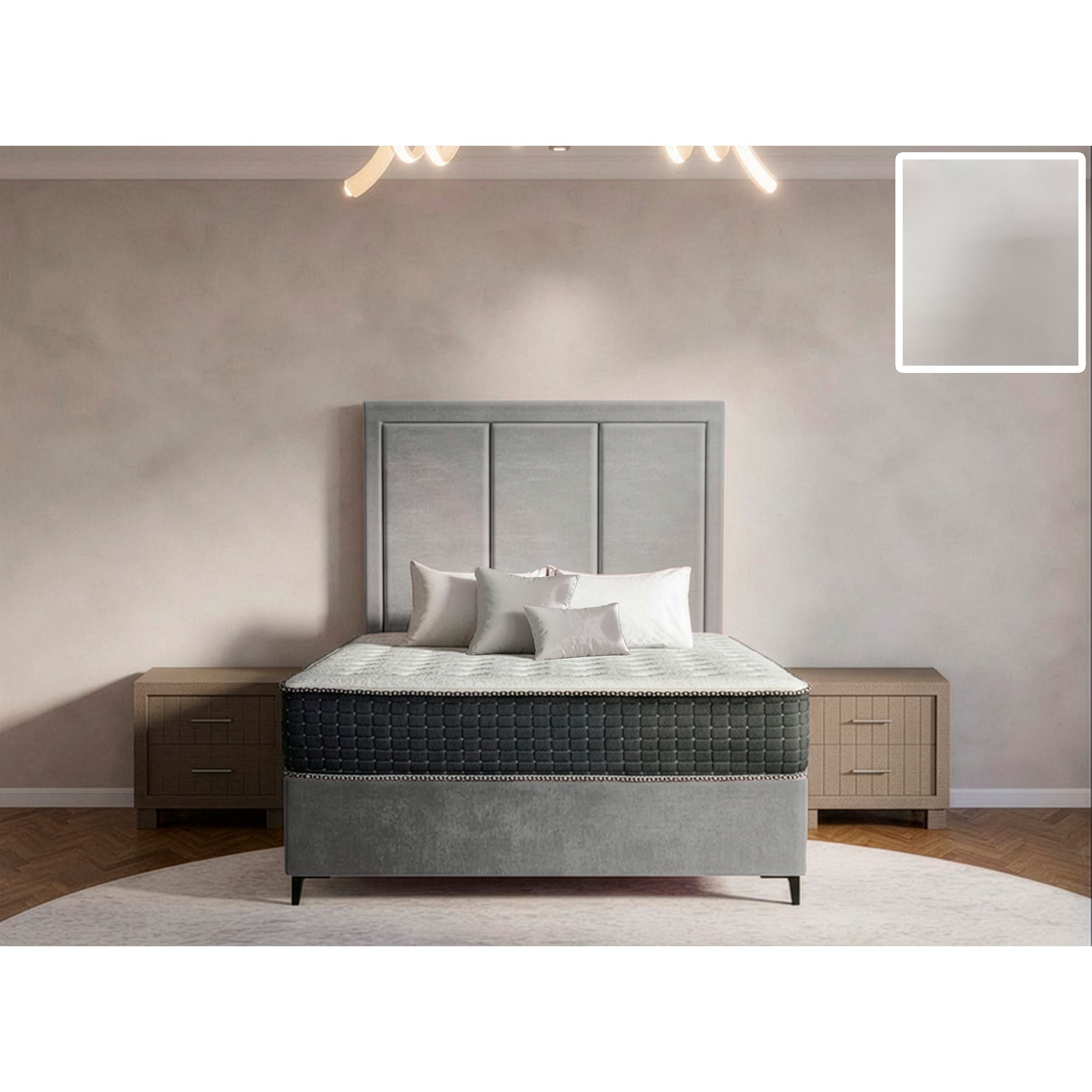 Arlington Rimline Bed and Headboard
