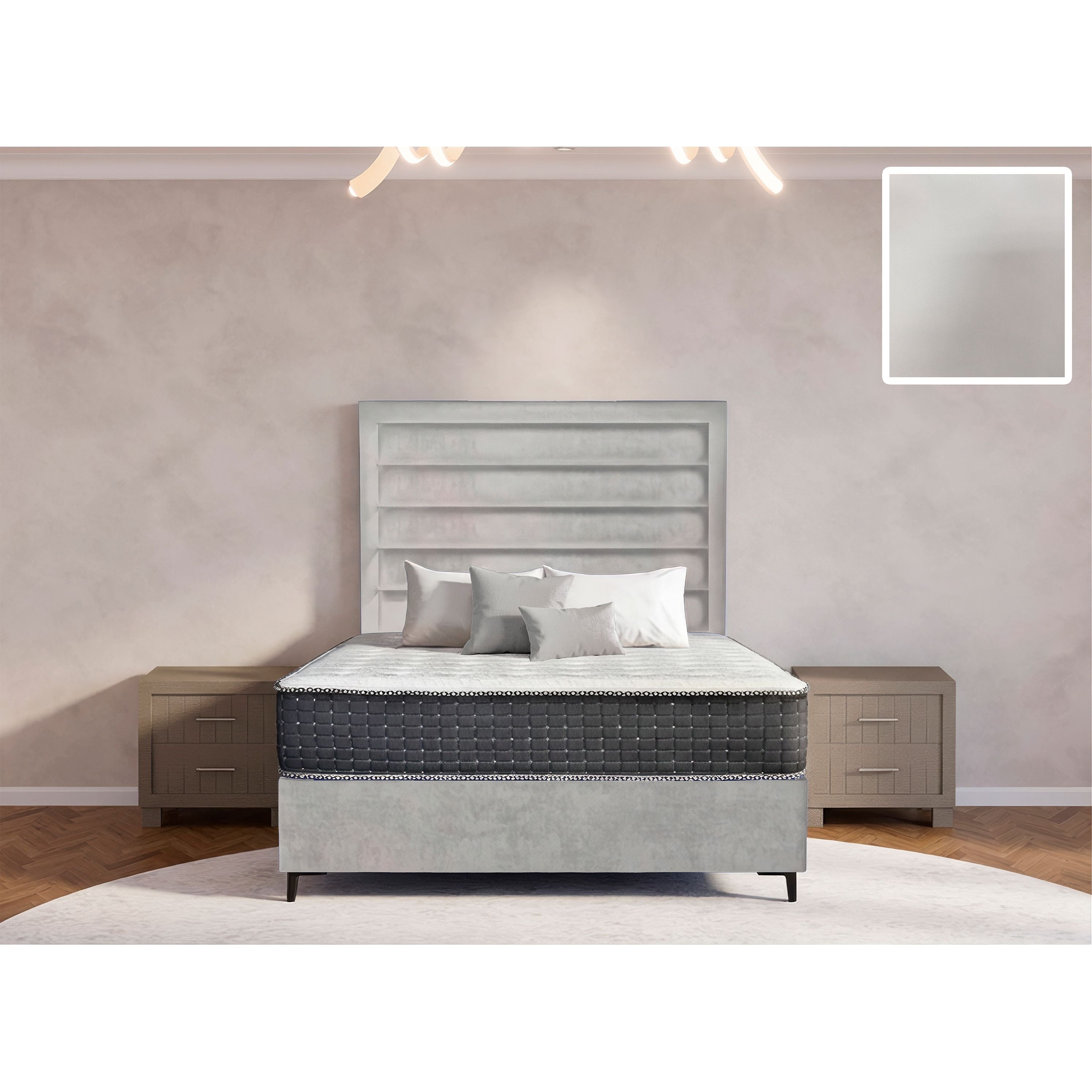 Oxford Rimline Bed and Headboard