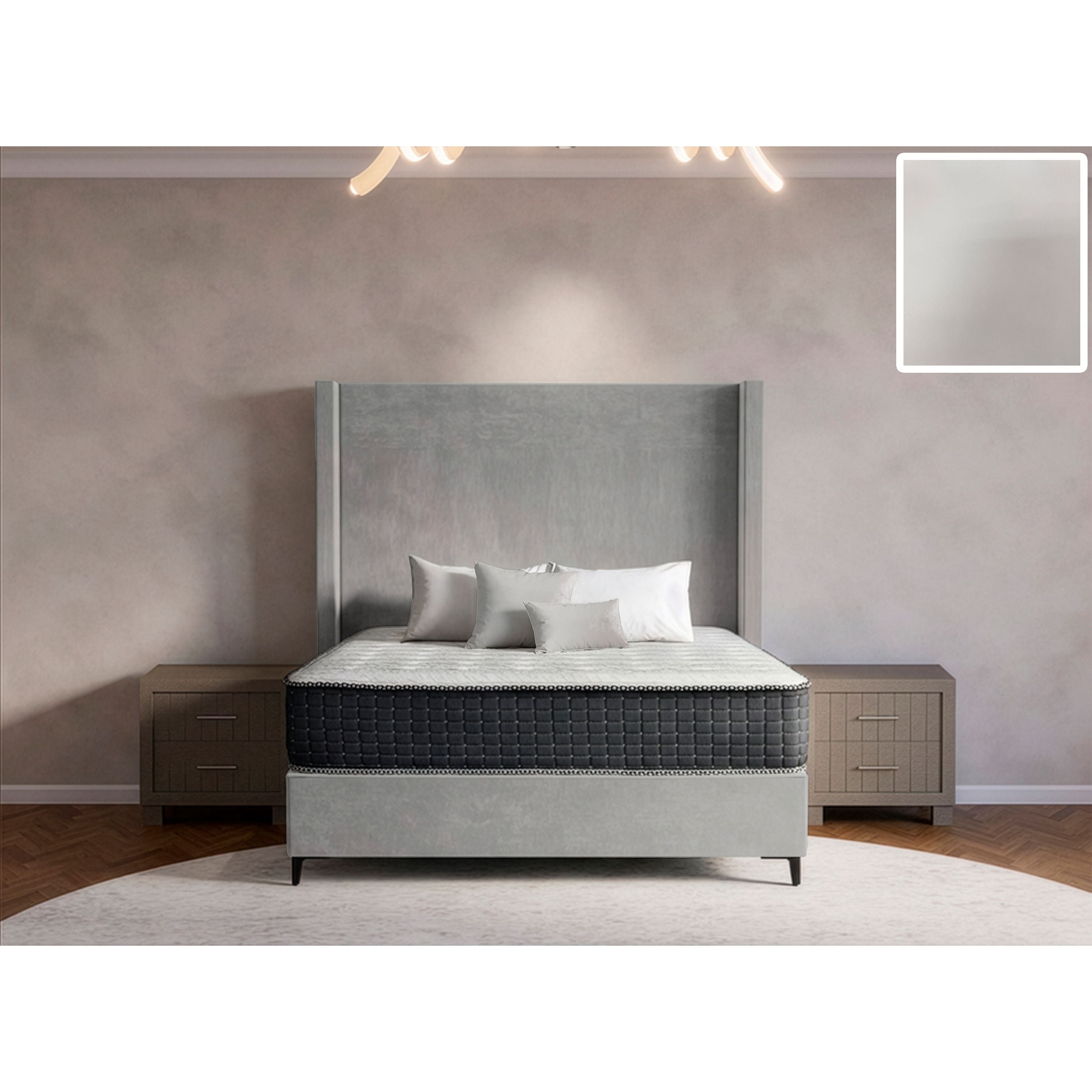 Orlando Side Wings Bed and Headboard