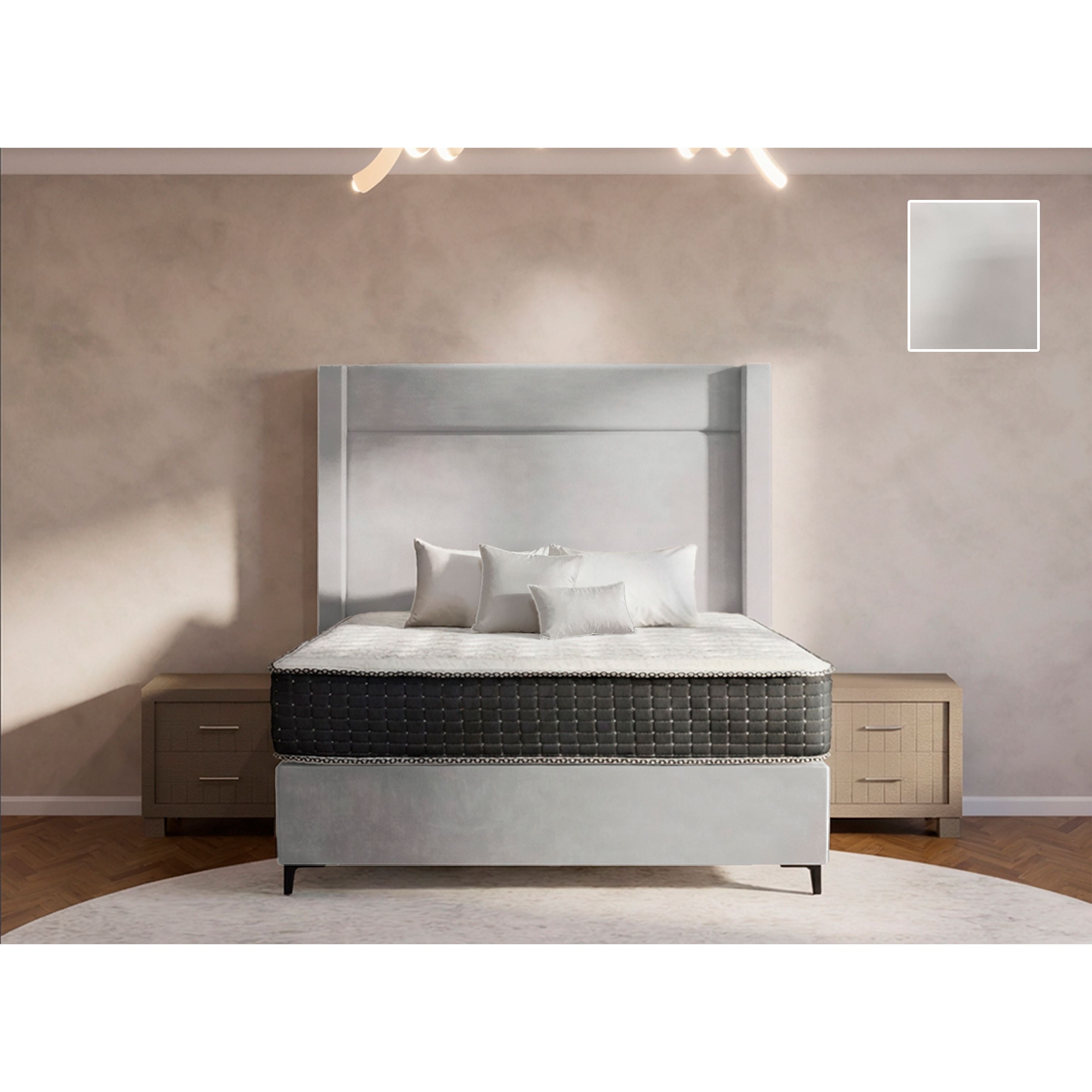 Eminence Side Wings Bed and Headboard