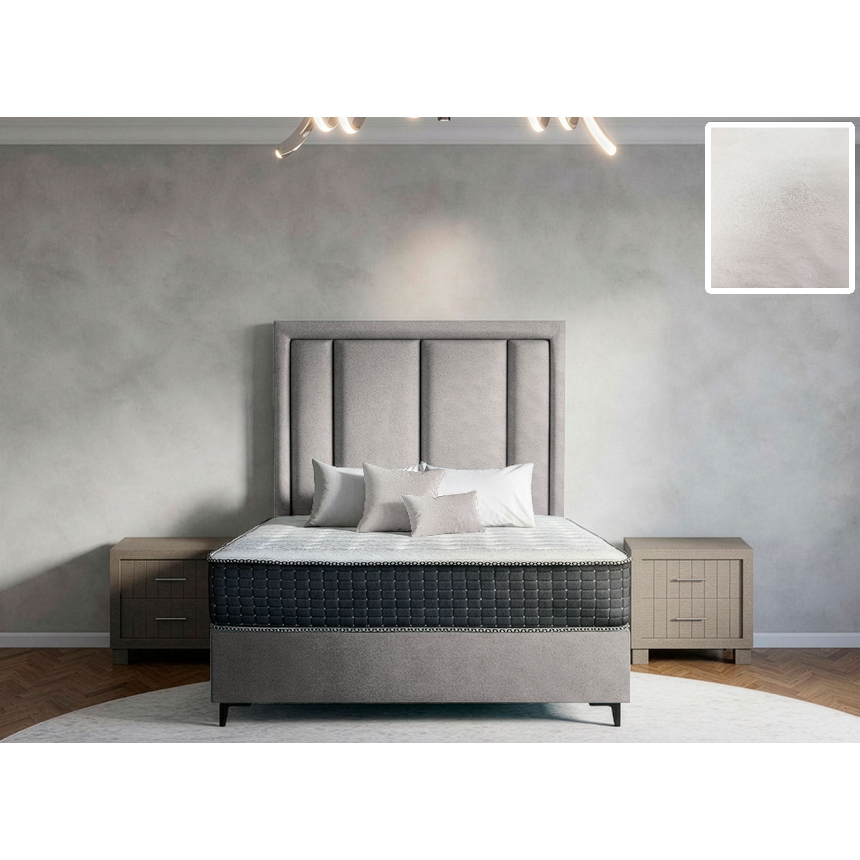 Axton Rimline Bed and Headboard