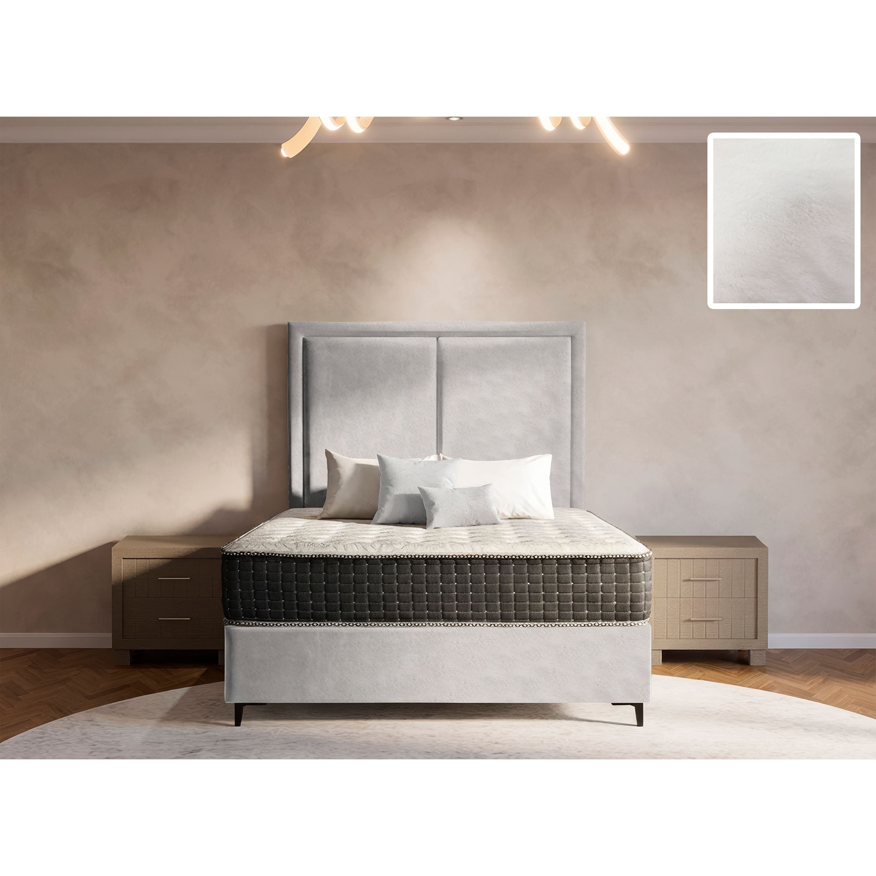 Ontario Rimline Bed and Headboard