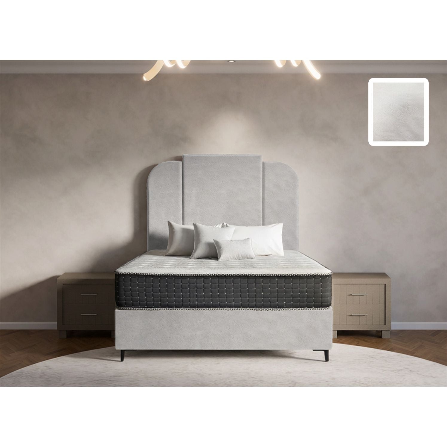 Wave Heritage Bed and Headboard