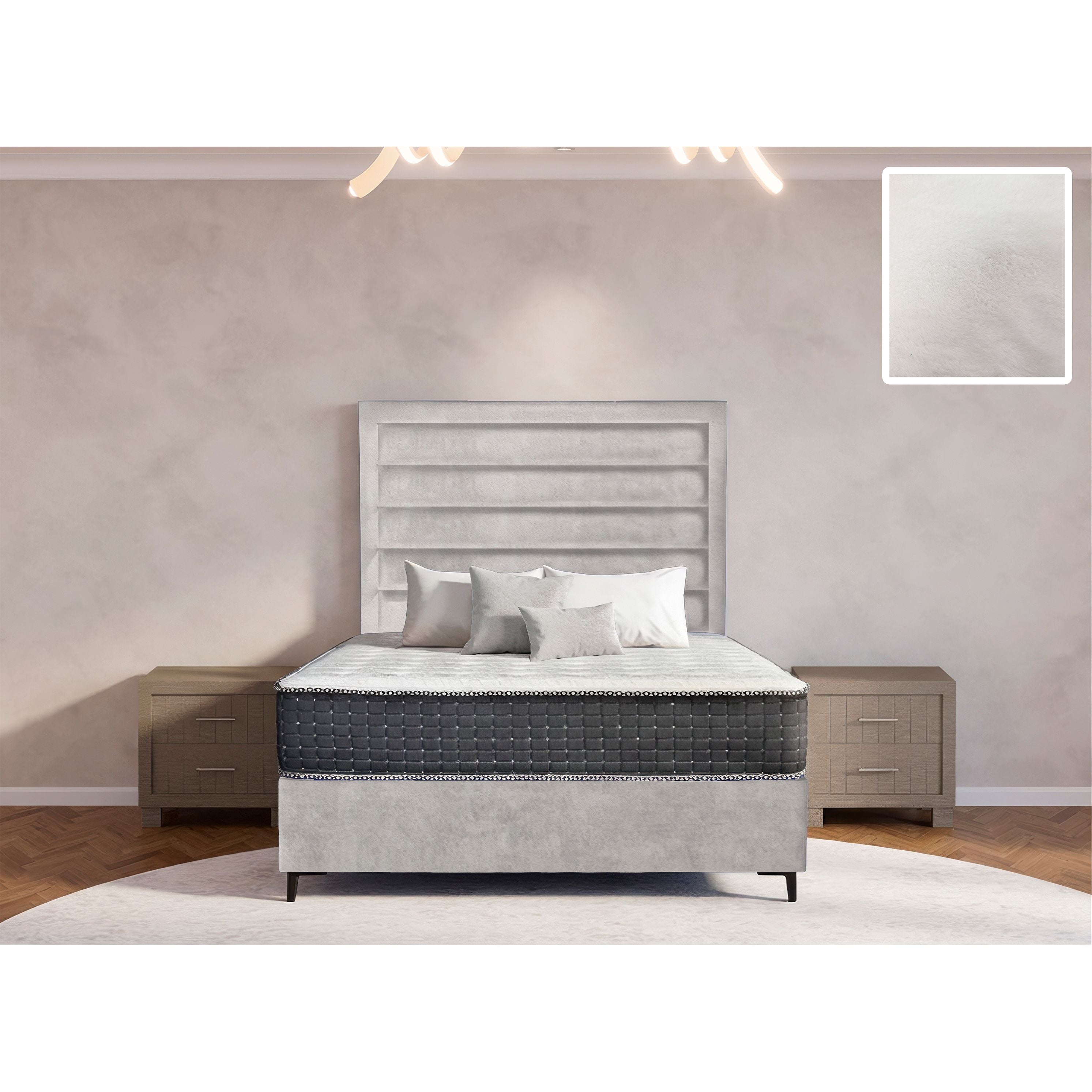 Oxford Rimline Bed and Headboard