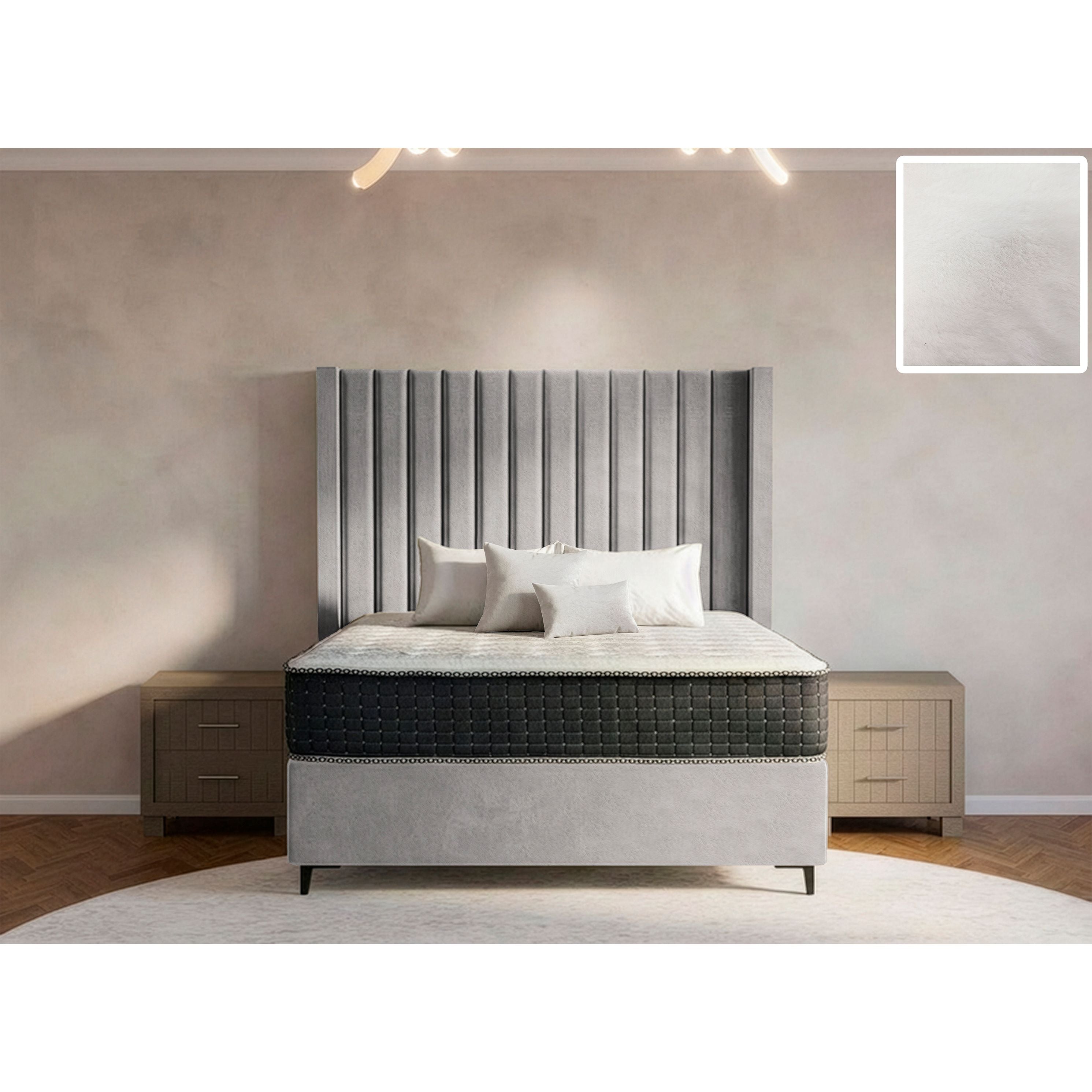 Majestic Side Wings Bed and Headboard