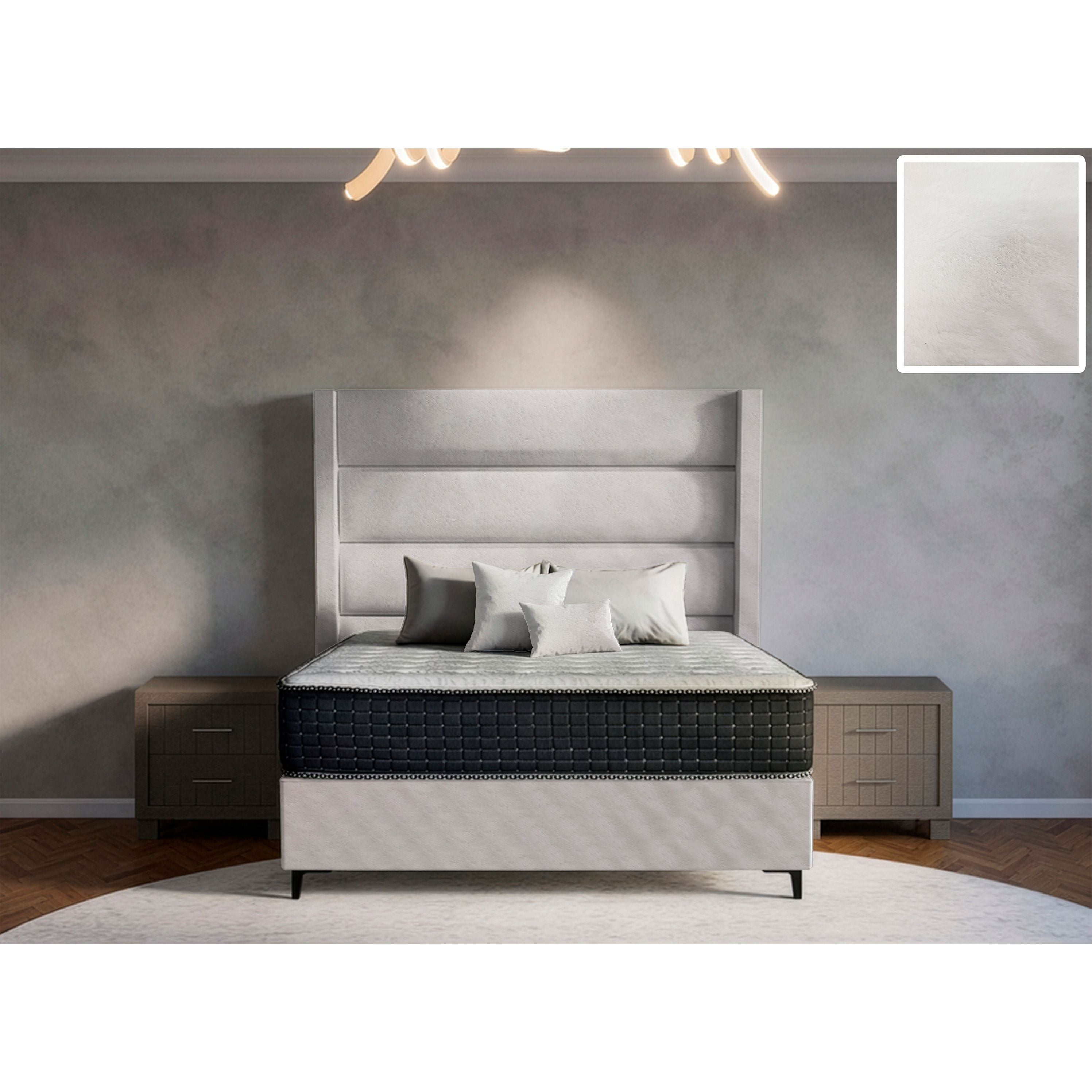 Concord Side Wings Bed and Headboard