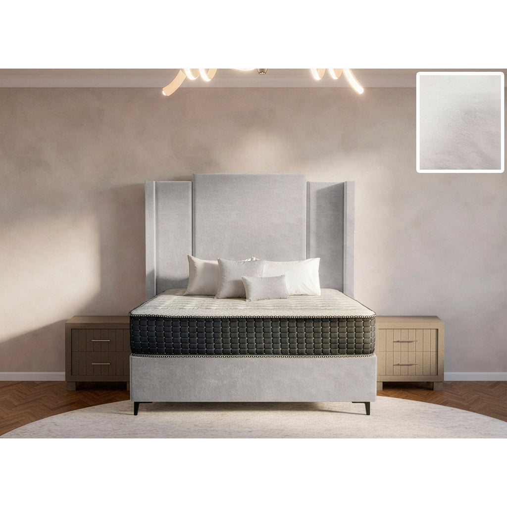 Wave Side Wings Bed and Headboard