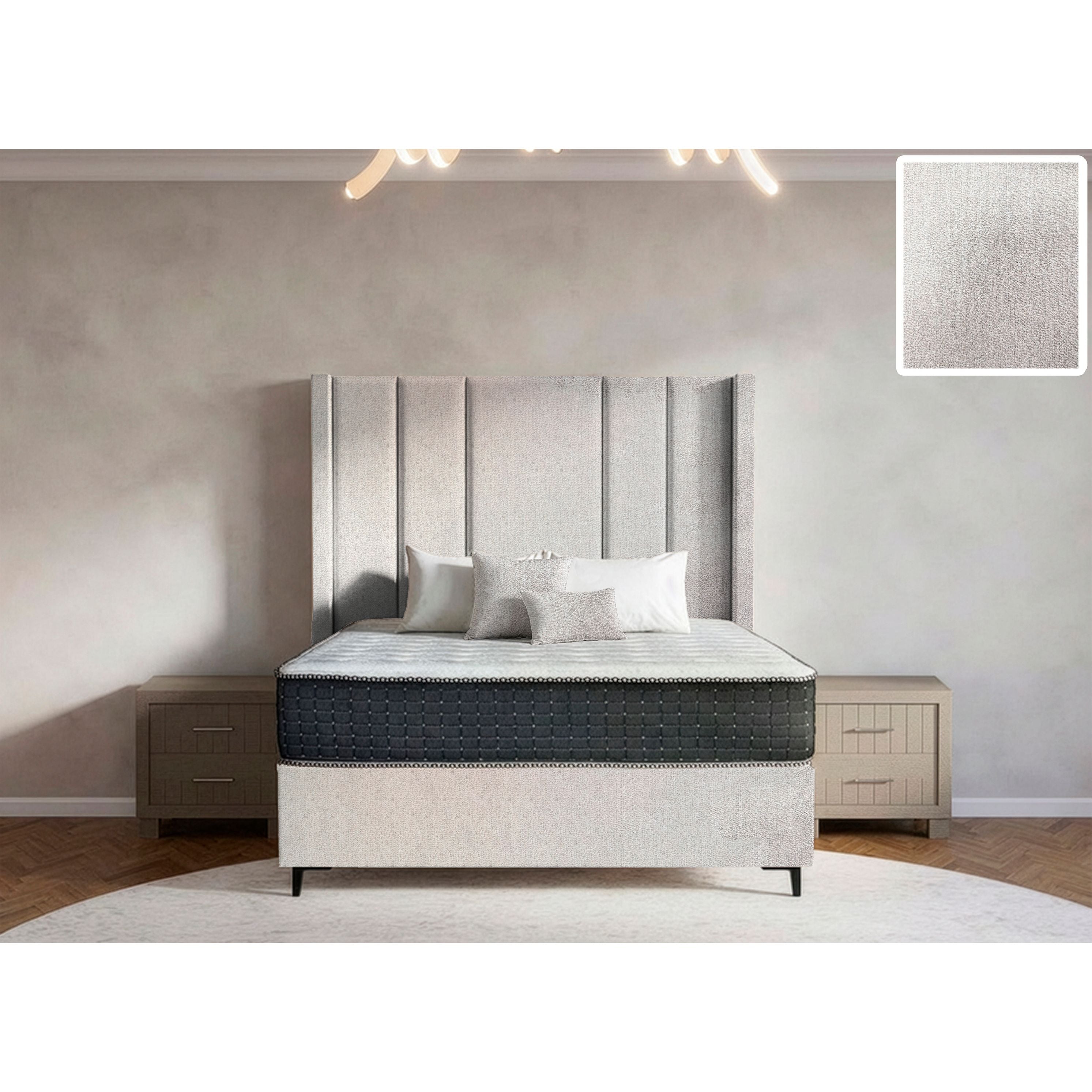 Windsor Side Wings Bed and Headboard