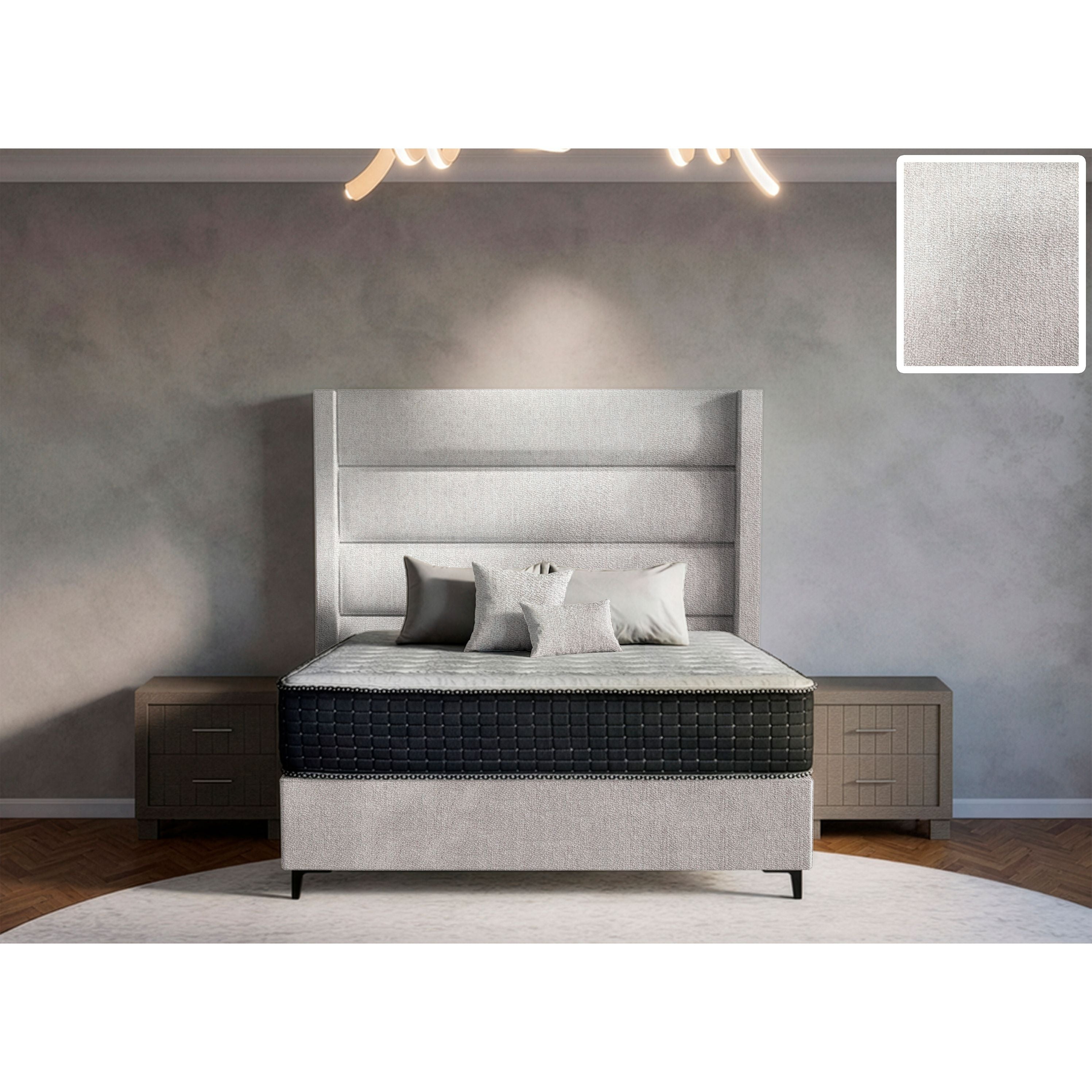 Concord Side Wings Bed and Headboard