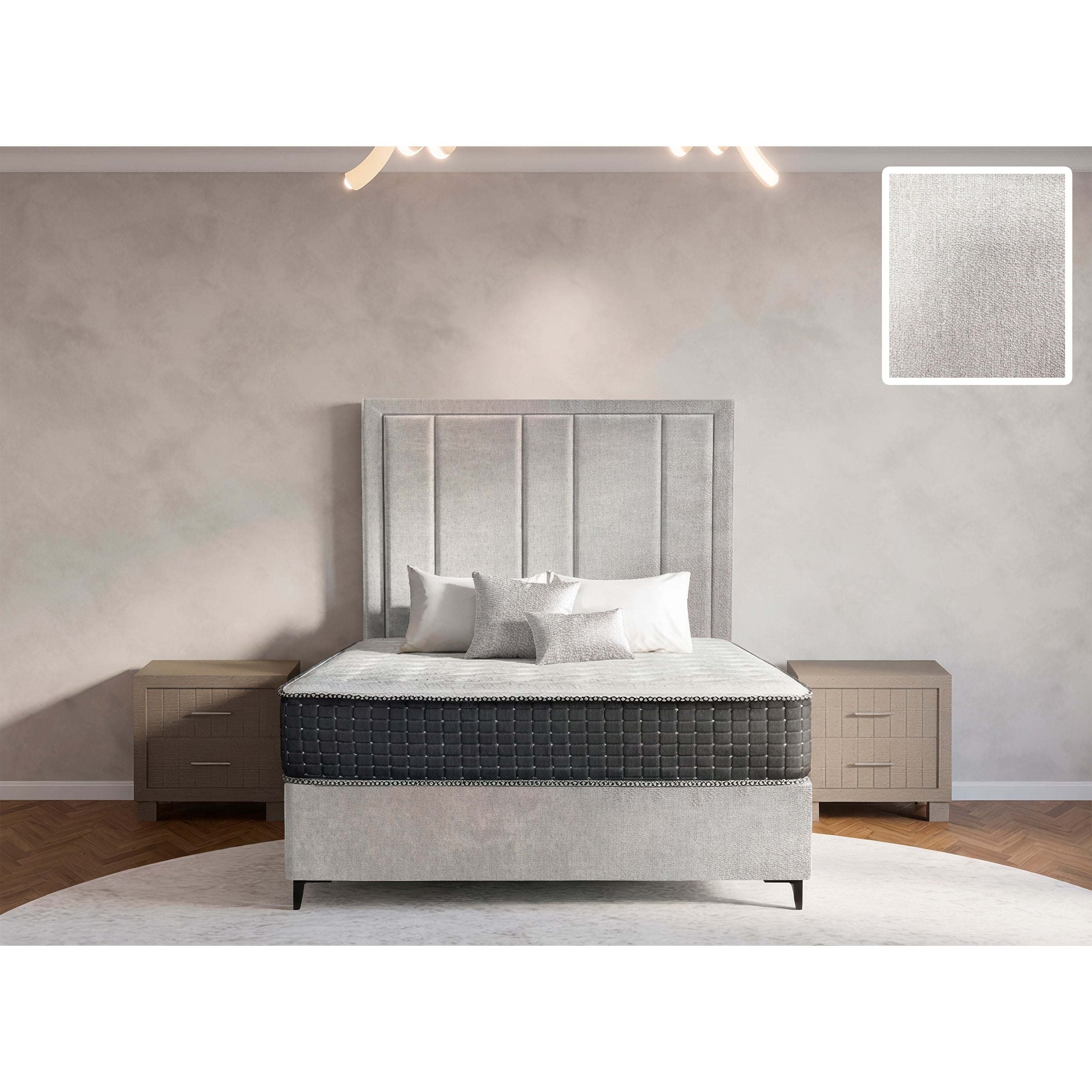 Prestige Rimline Bed and Headboard