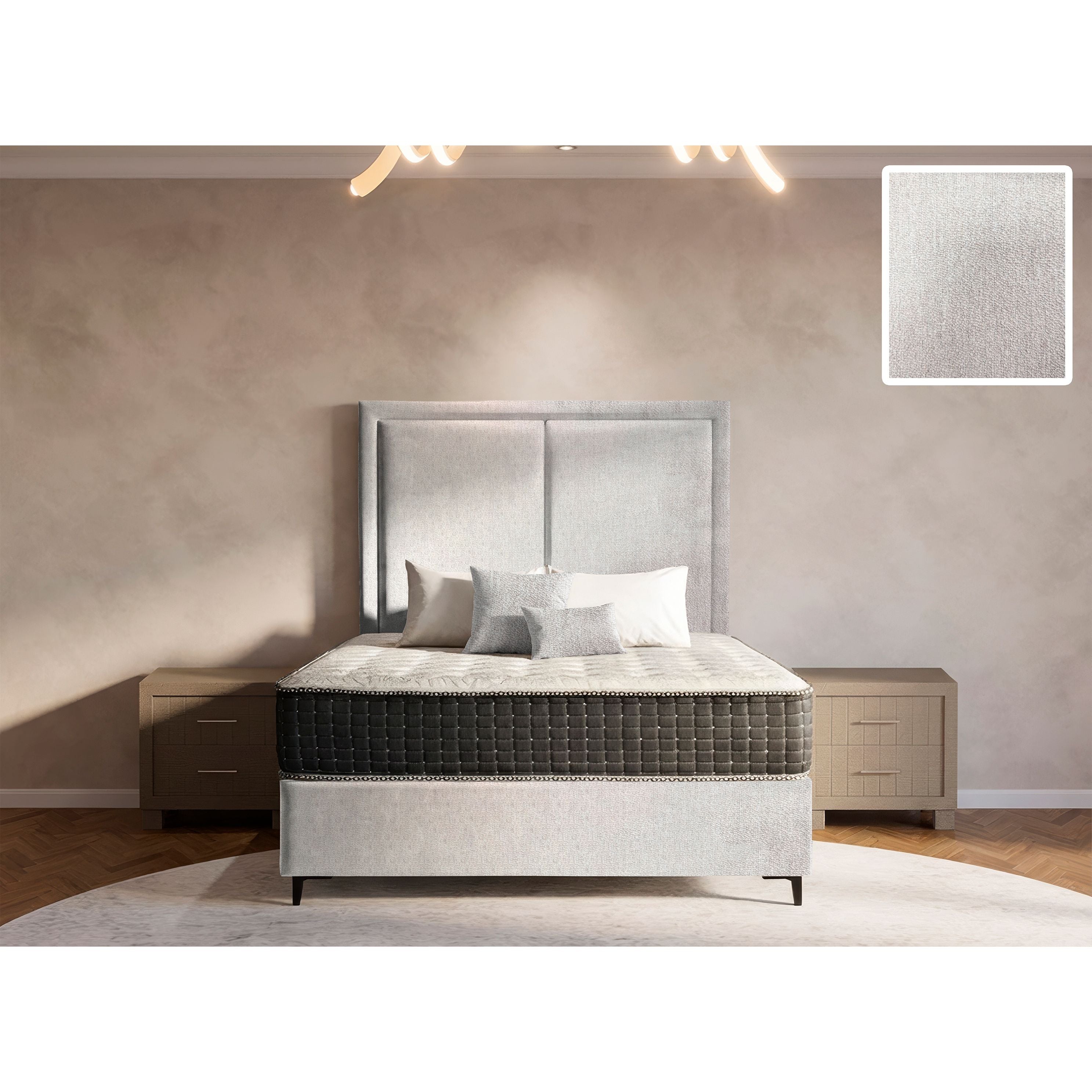 Ontario Rimline Bed and Headboard