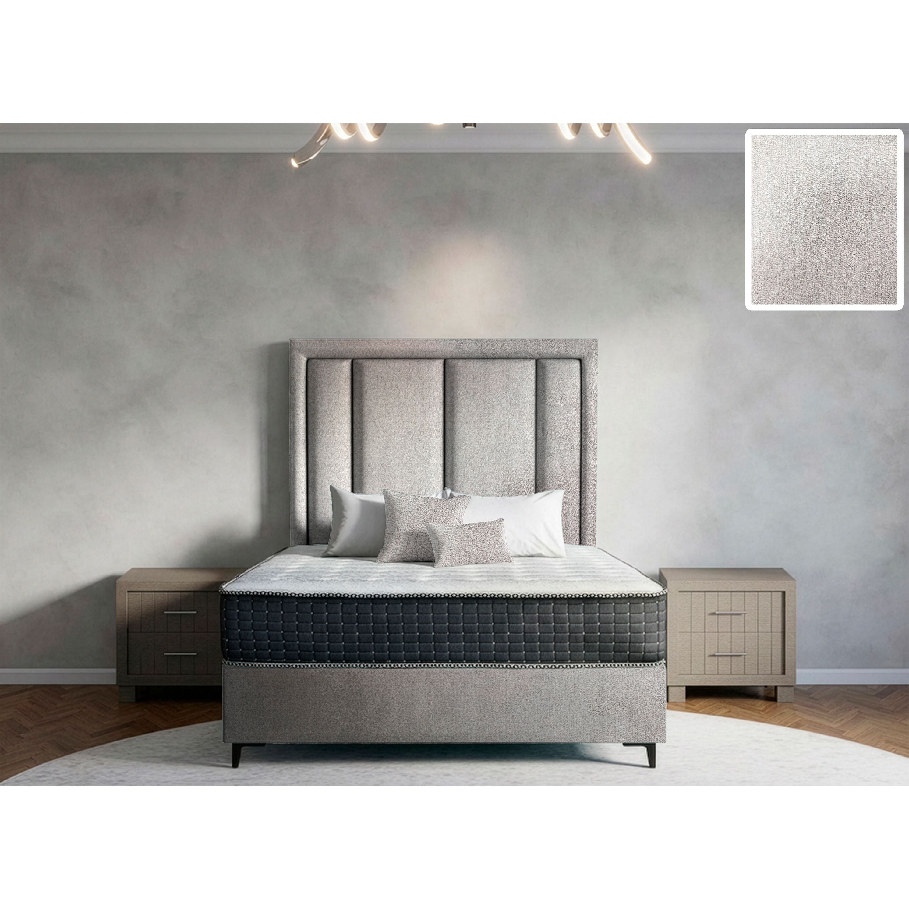 Axton Rimline Bed and Headboard