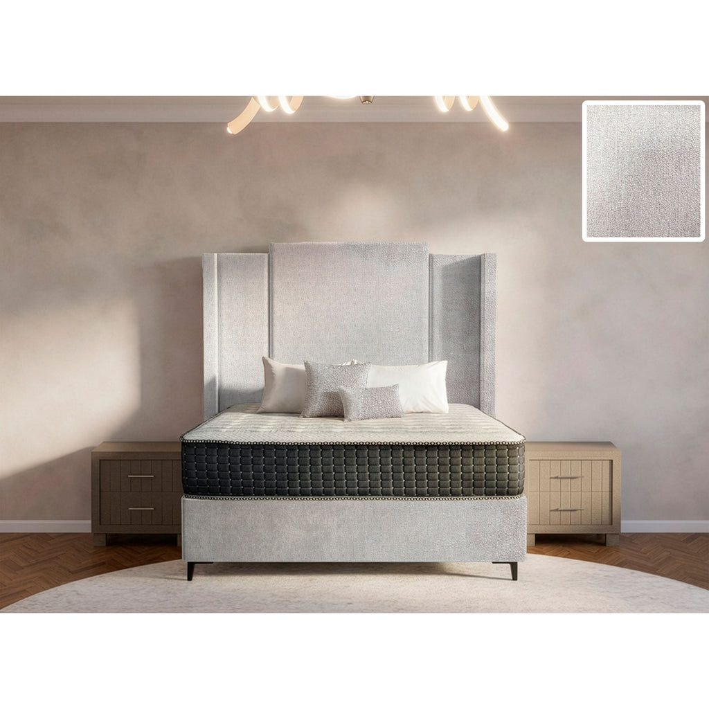 Wave Side Wings Bed and Headboard