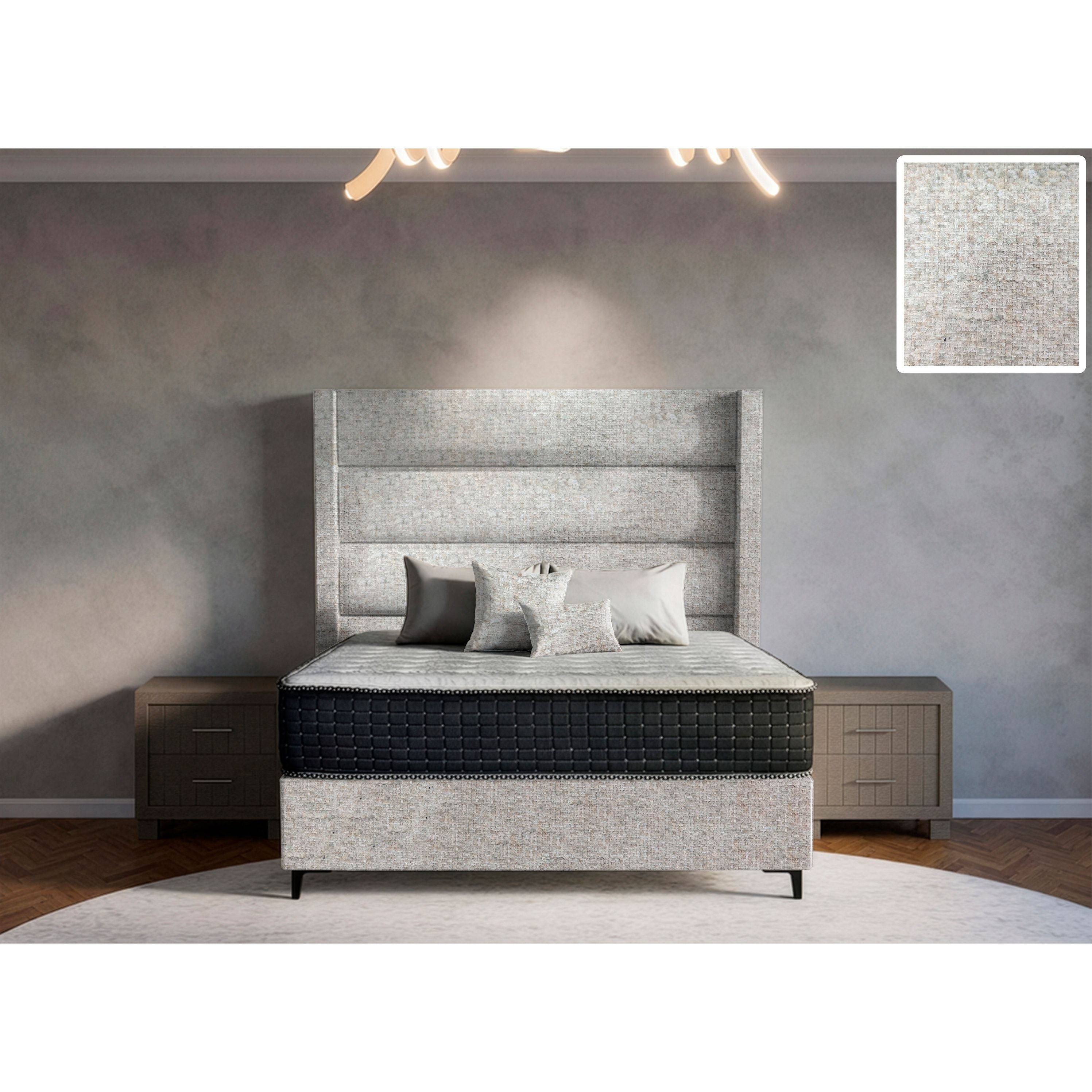Concord Side Wings Bed and Headboard