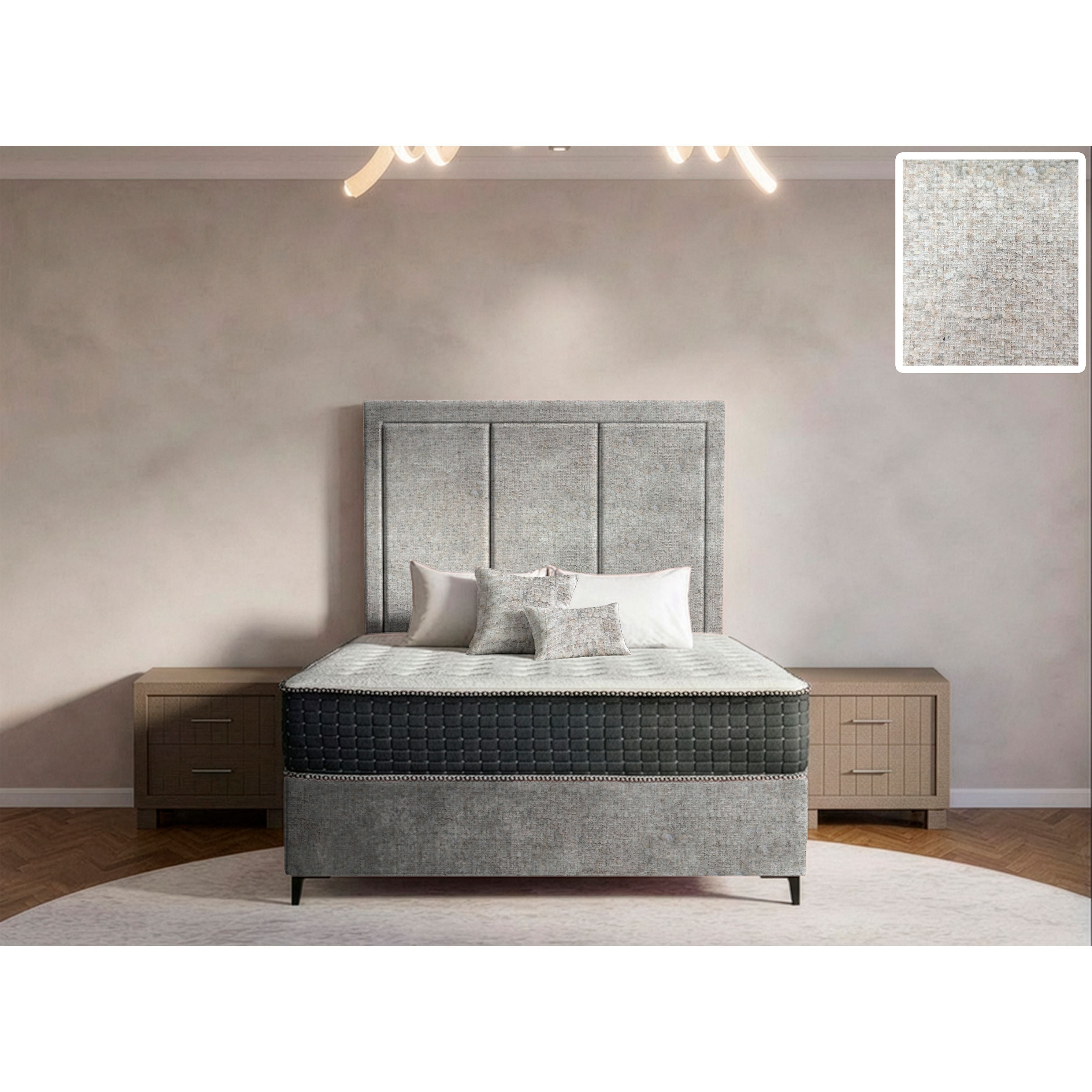 Arlington Rimline Bed and Headboard