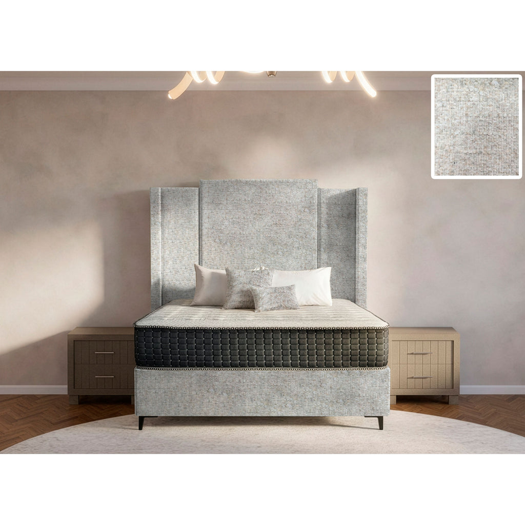 Wave Side Wings Bed and Headboard