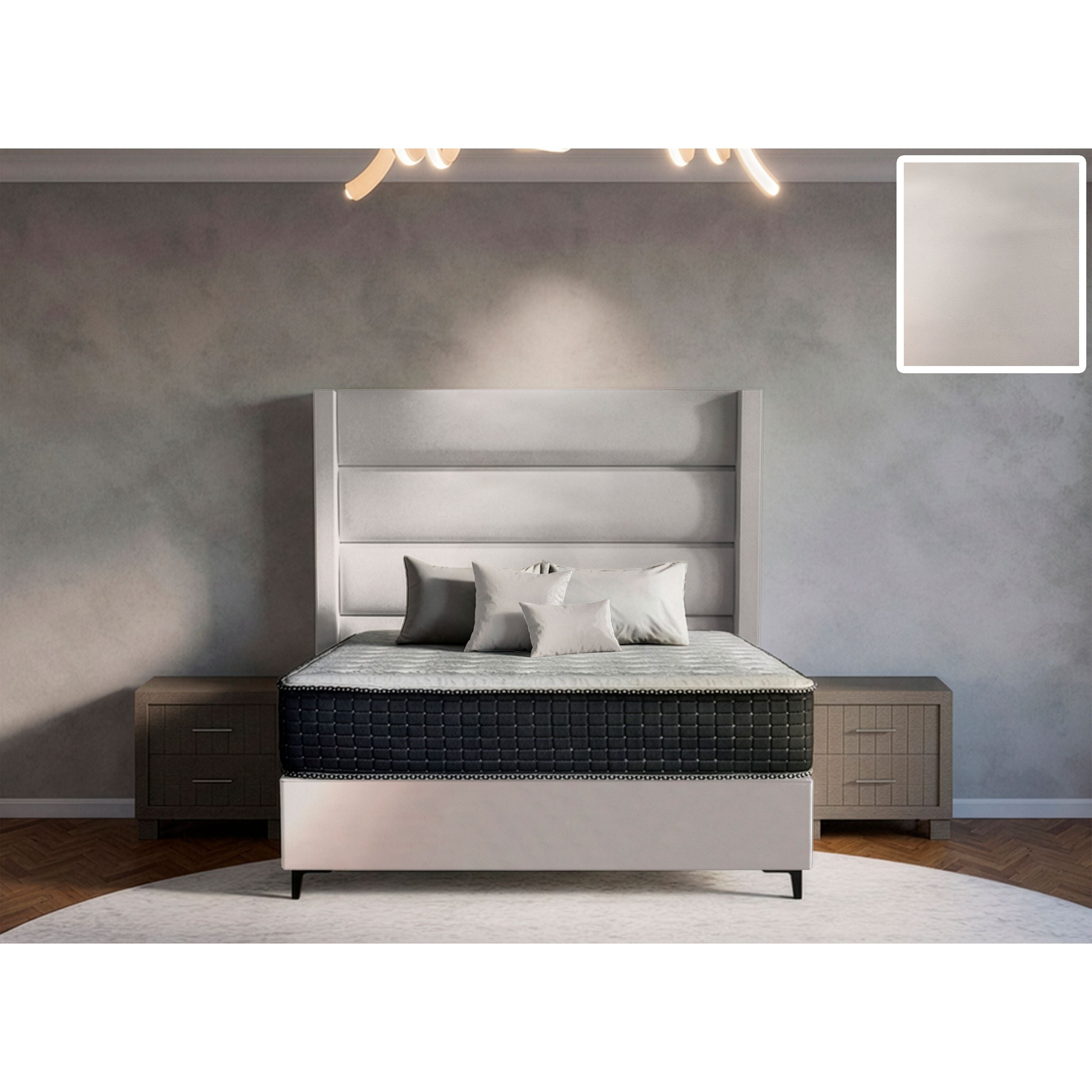 Concord Side Wings Bed and Headboard