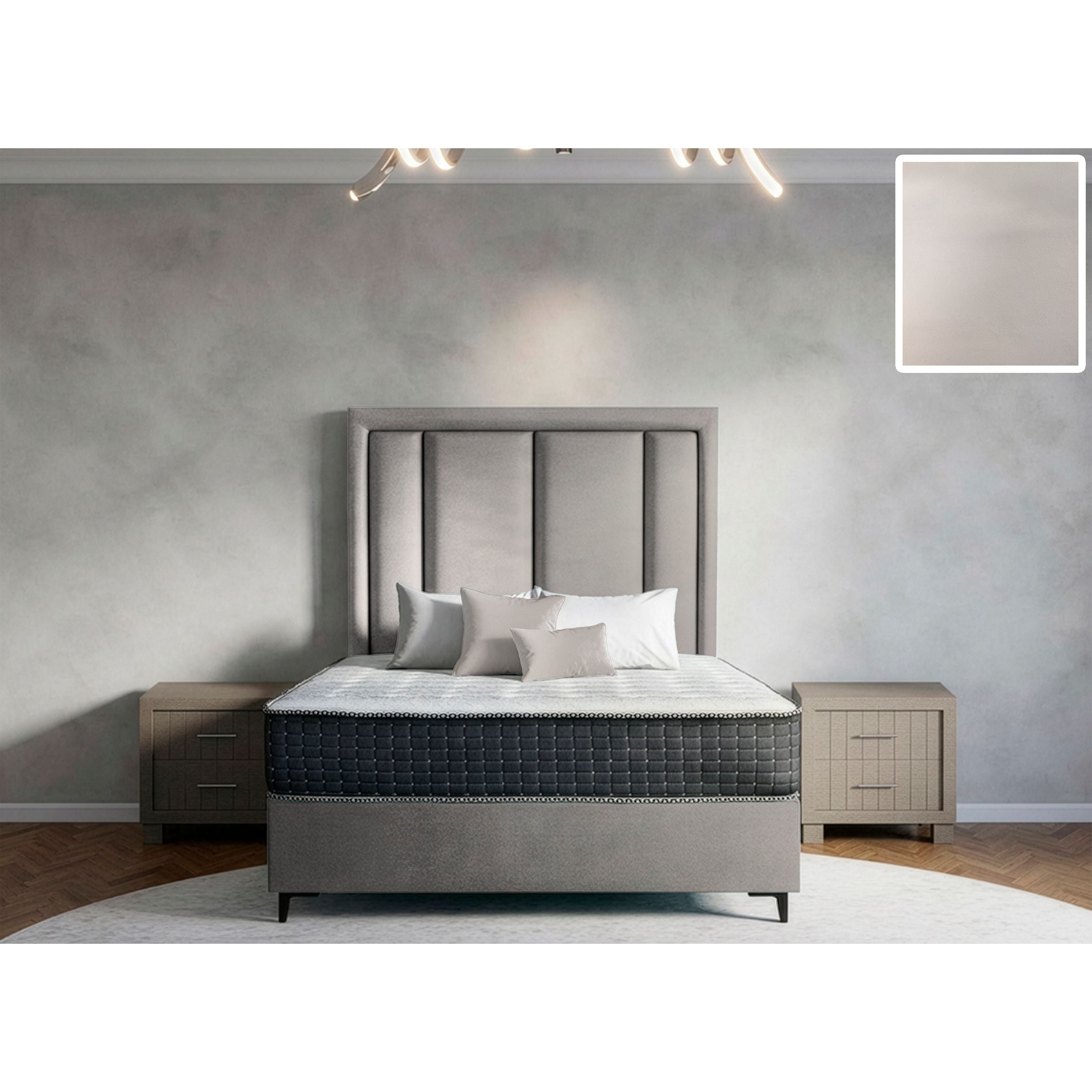Axton Rimline Bed and Headboard