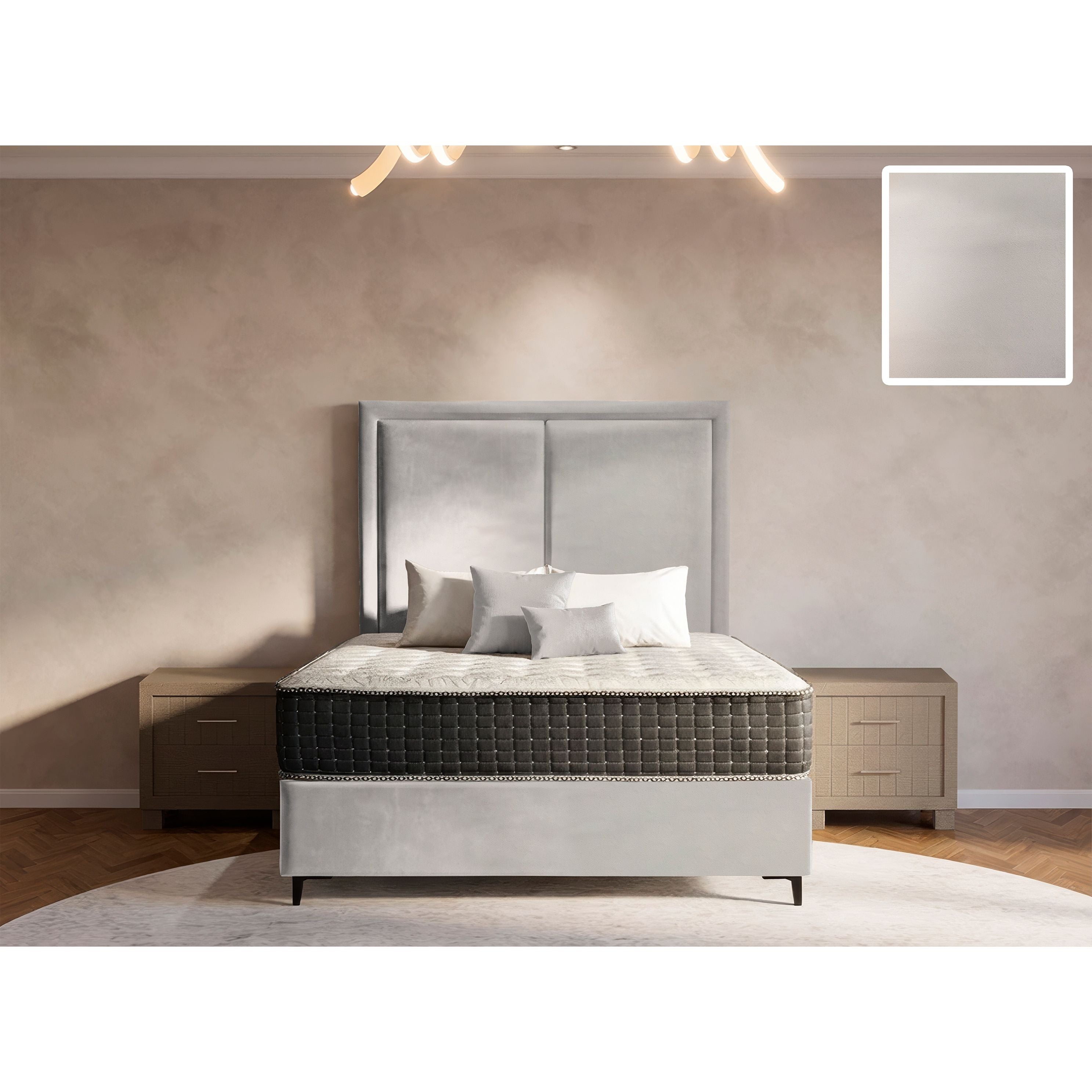 Ontario Rimline Bed and Headboard