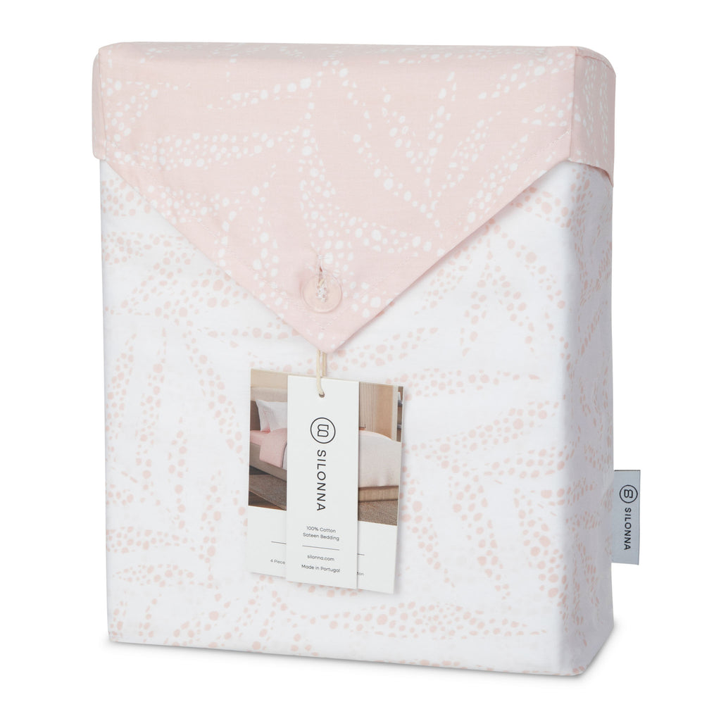 The Maui Duvet Cover Bedding Set - Peach