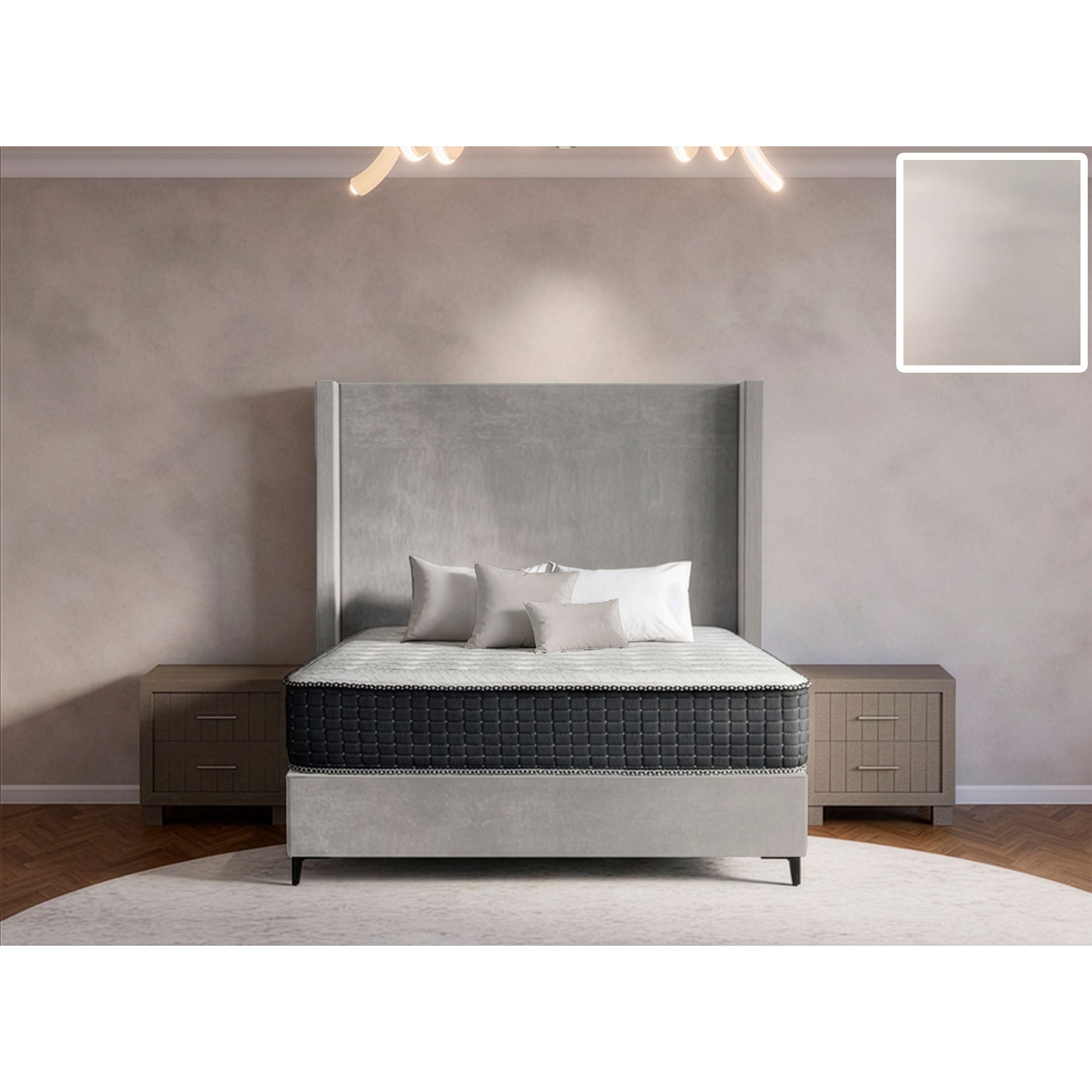 Orlando Side Wings Bed and Headboard