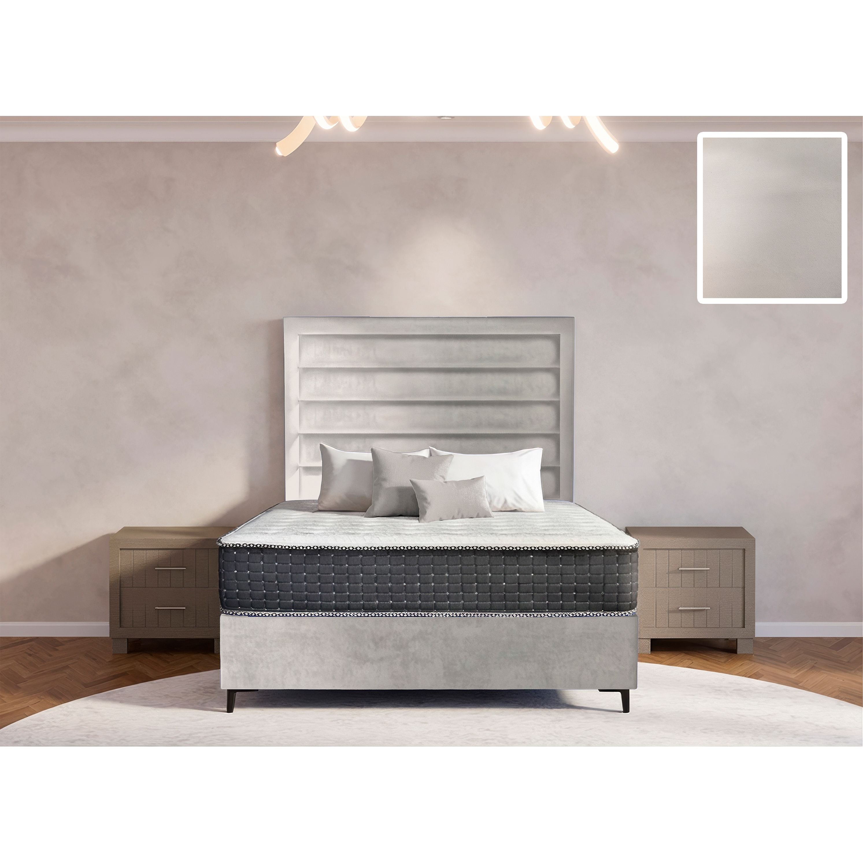 Oxford Rimline Bed and Headboard