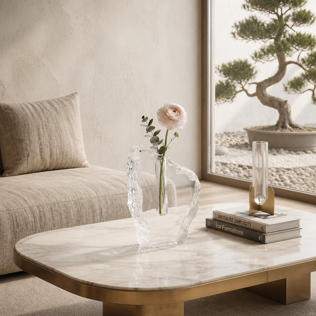 9.5"H Crystal Vase