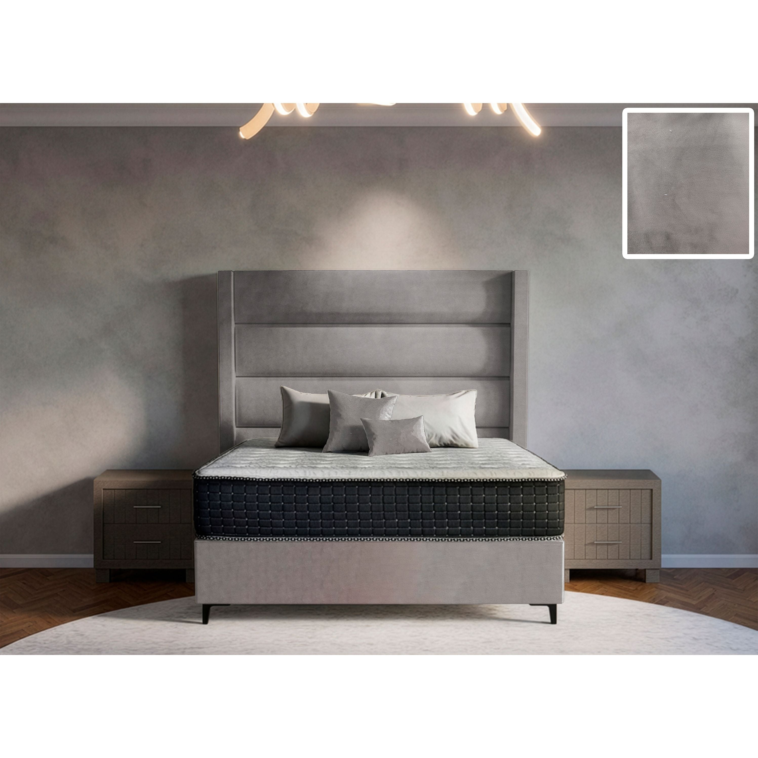Concord Side Wings Bed and Headboard