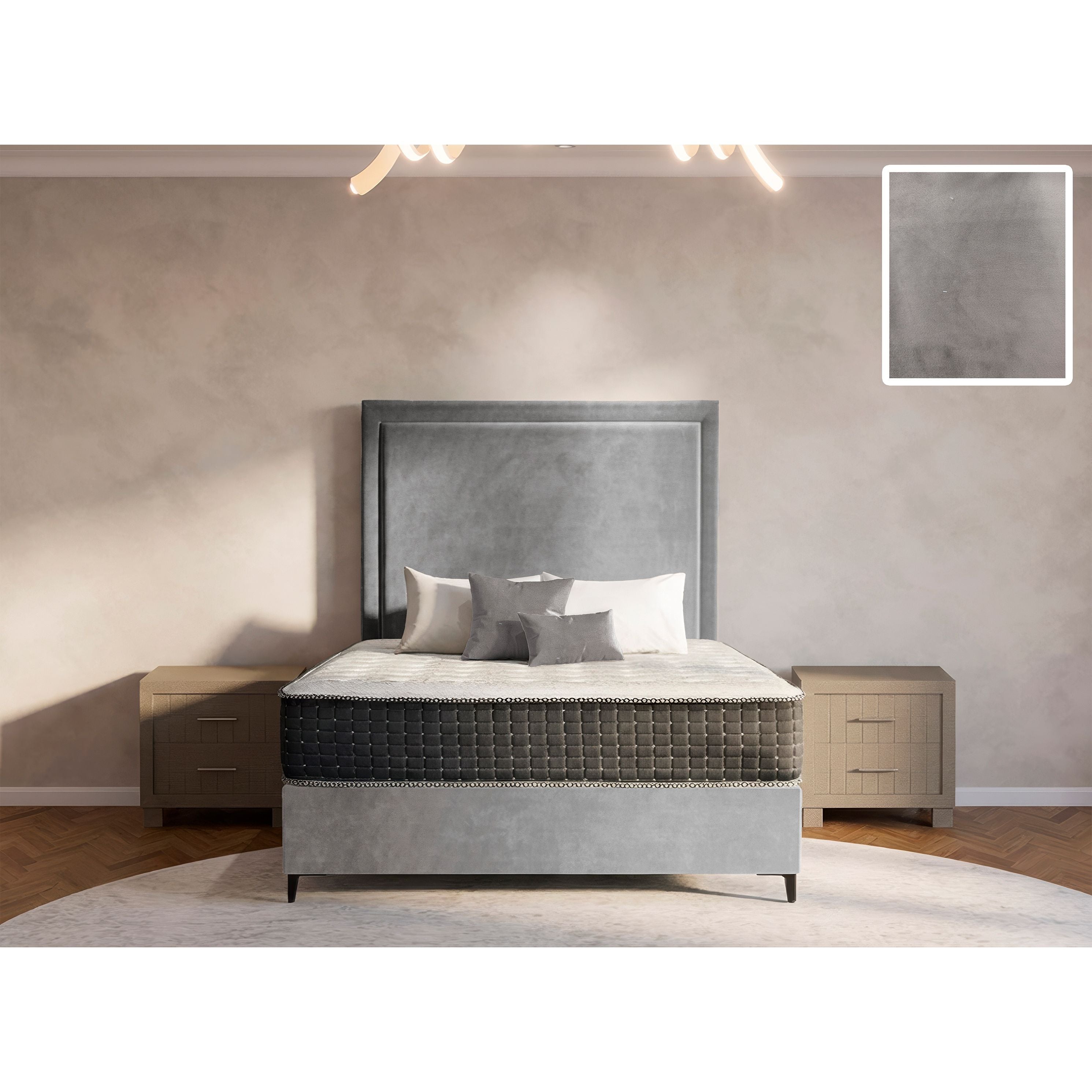 Orlando Rimline Bed and Headboard