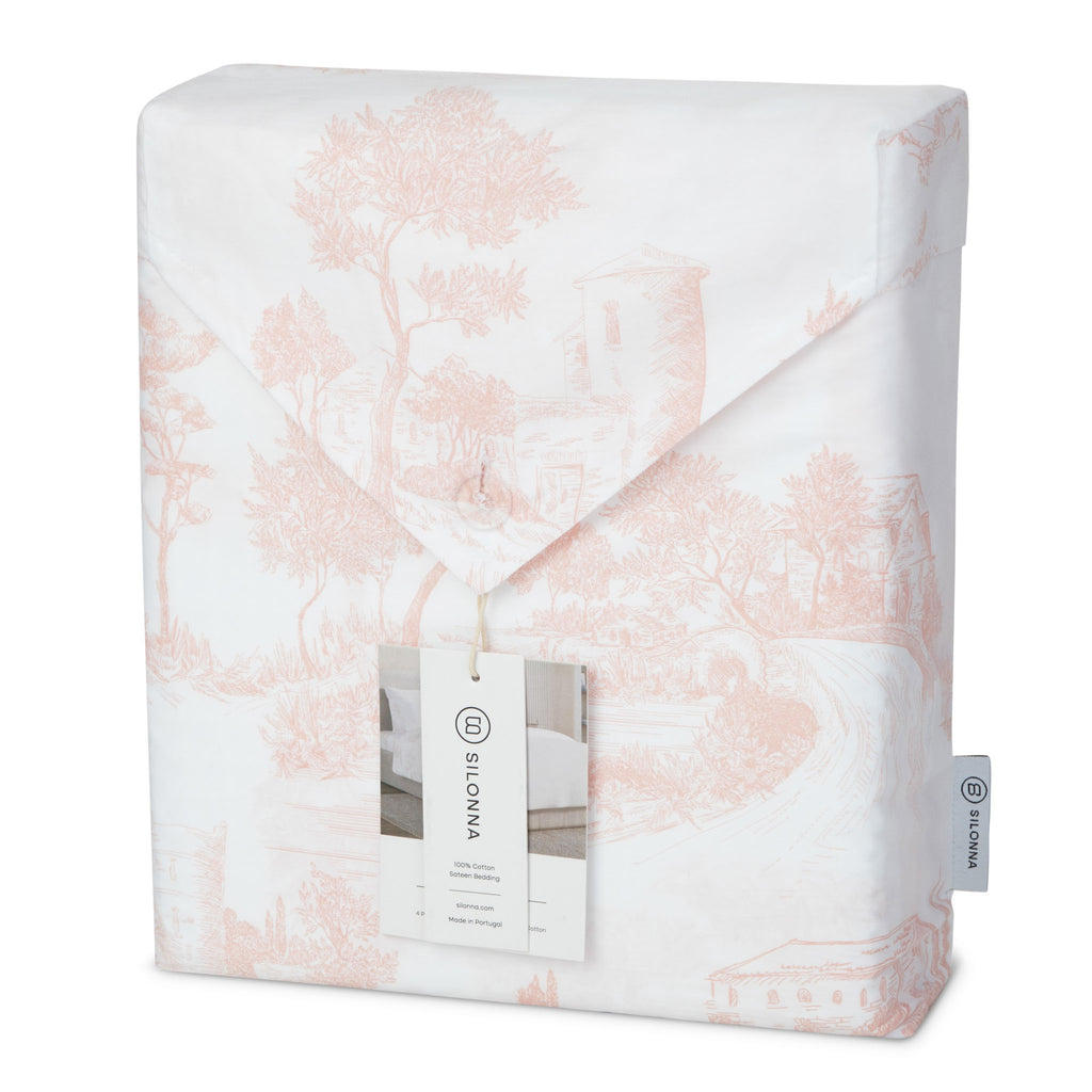 The Paris Duvet Cover Bedding Set - Peach