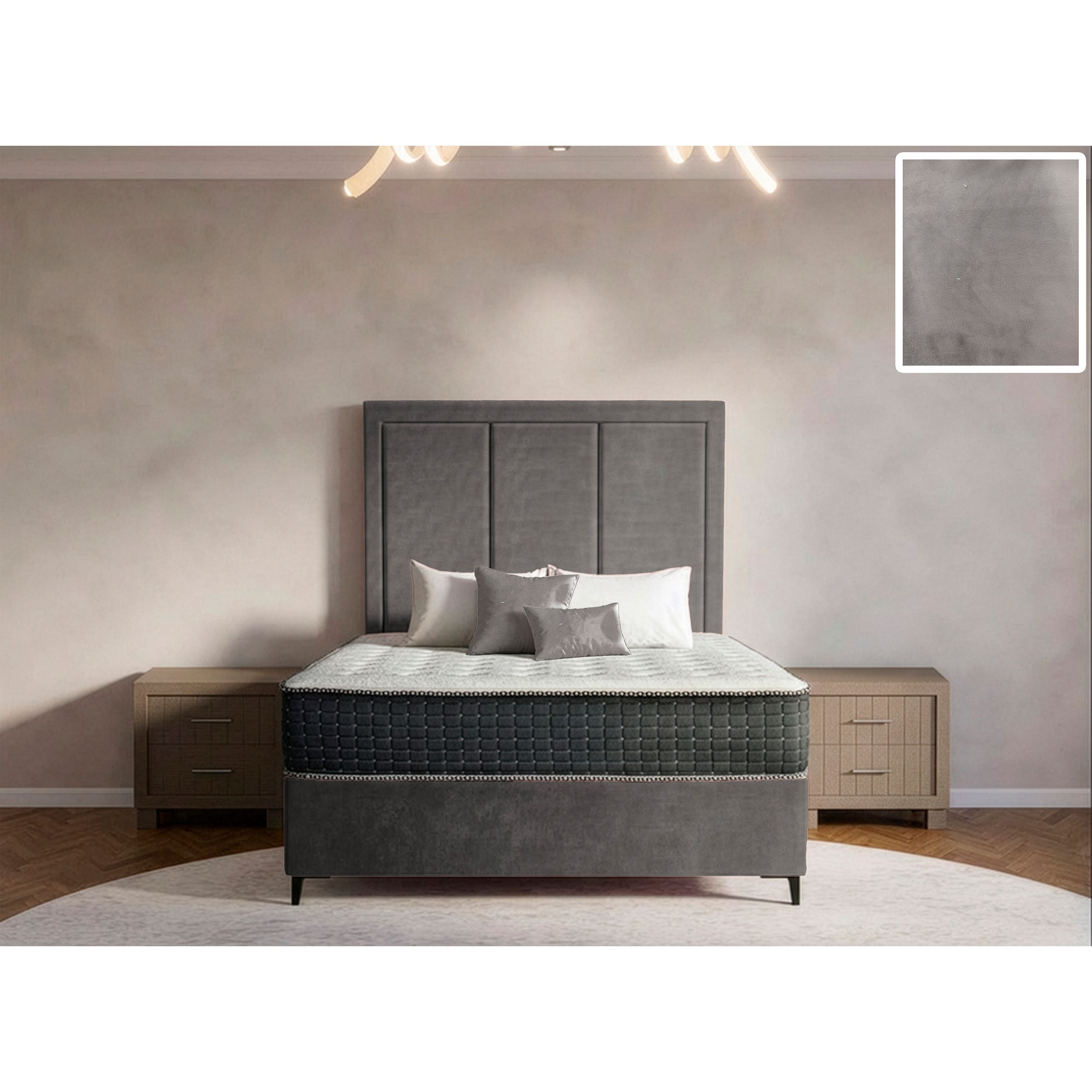 Arlington Rimline Bed and Headboard