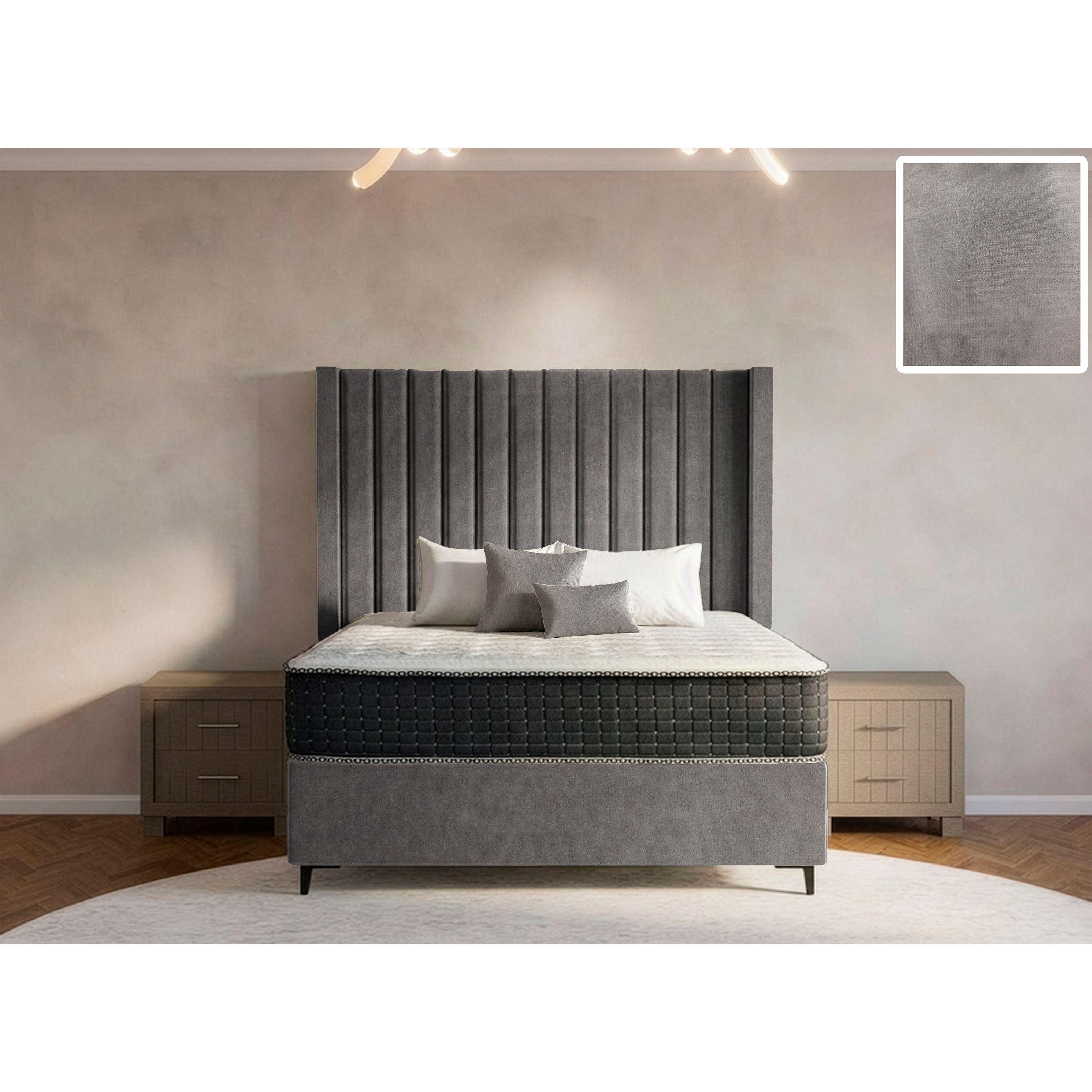 Majestic Side Wings Bed and Headboard