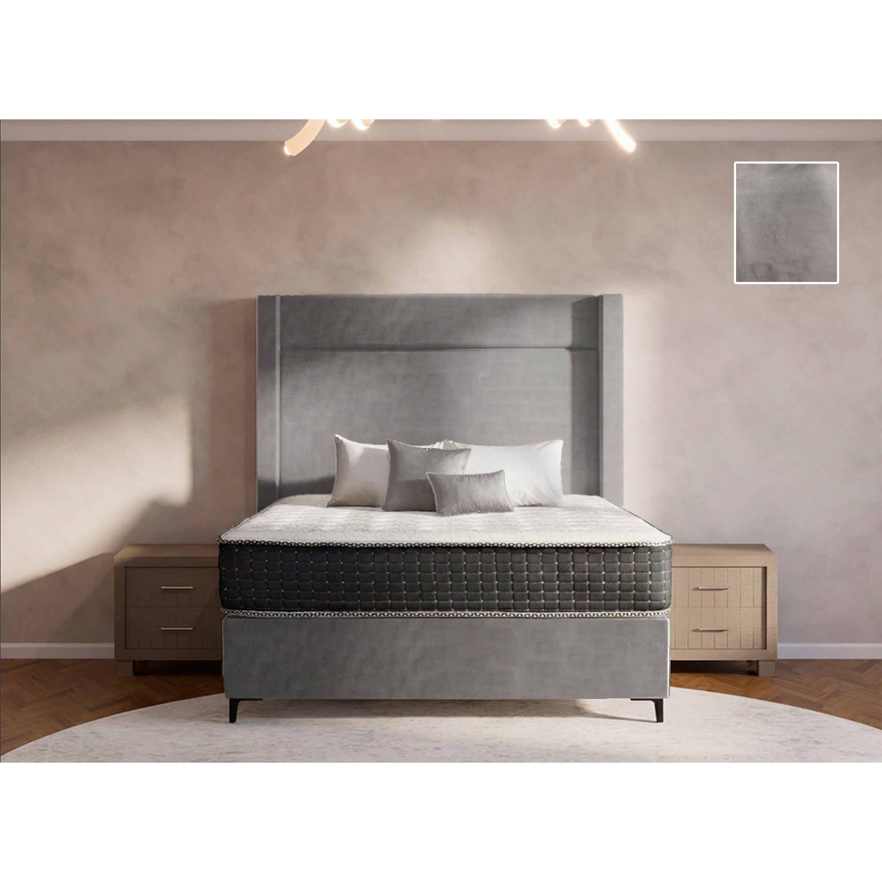 Eminence Side Wings Bed and Headboard
