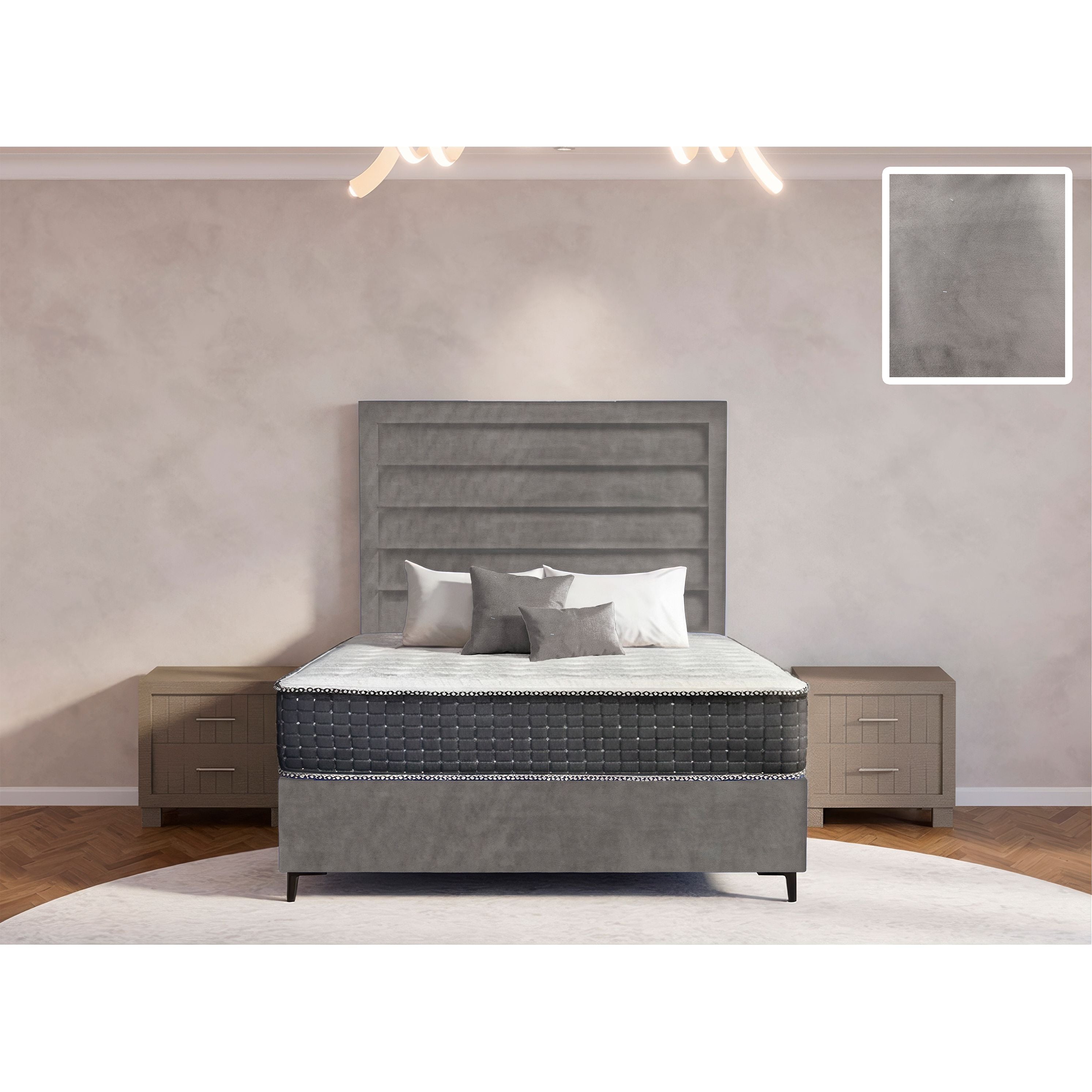 Oxford Rimline Bed and Headboard