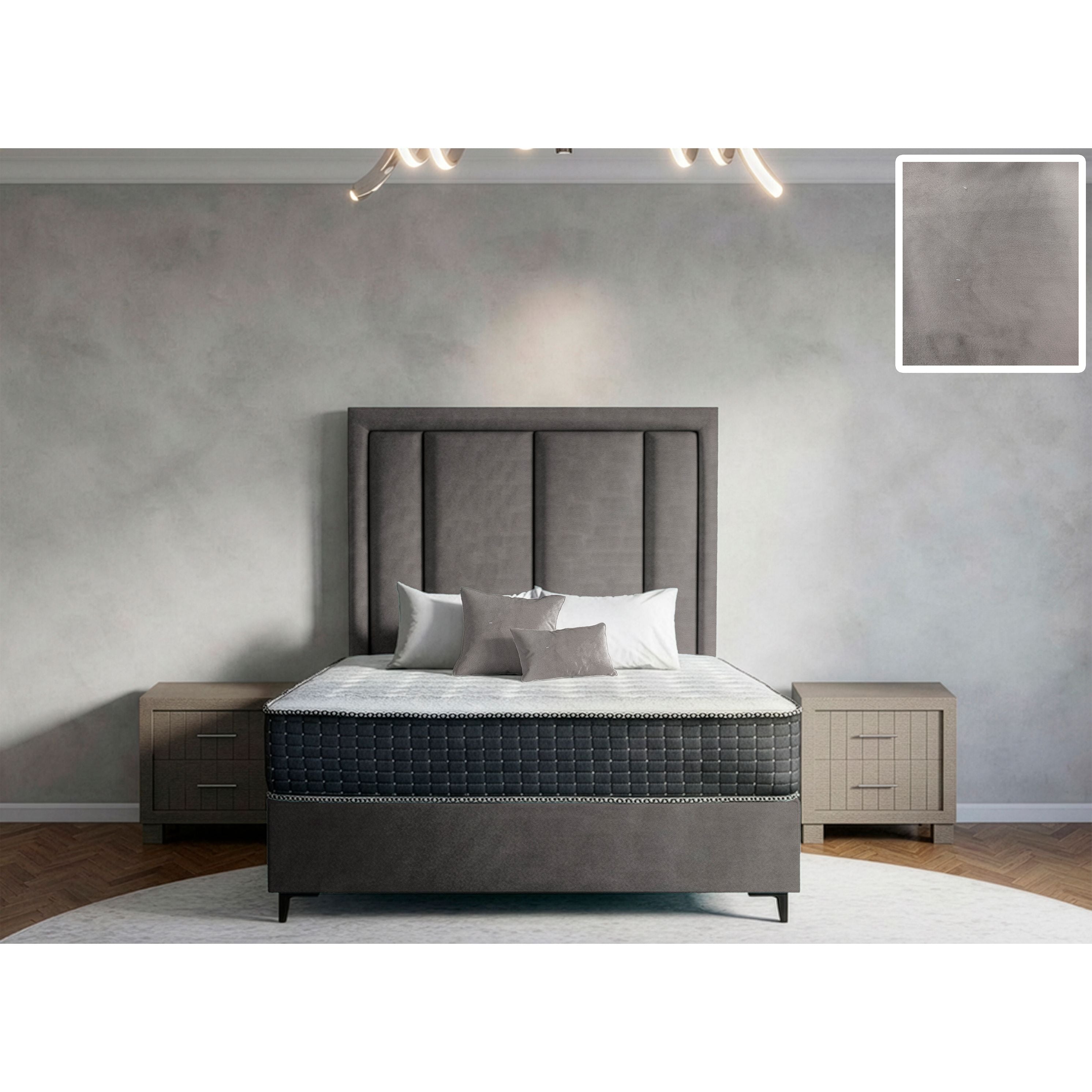 Axton Rimline Bed and Headboard