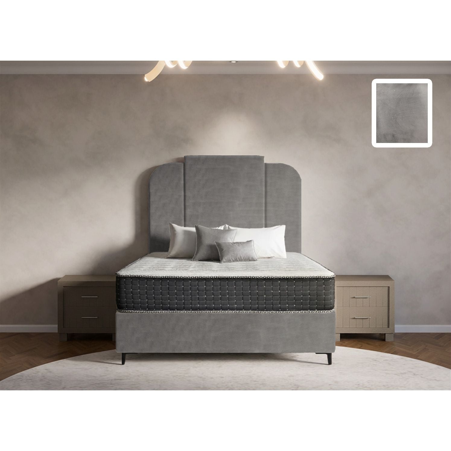 Wave Heritage Bed and Headboard