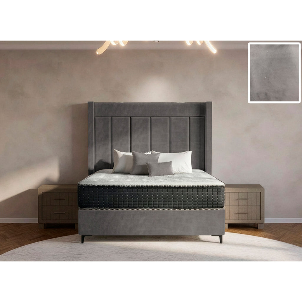Luxeloom Side Wings Bed and Headboard