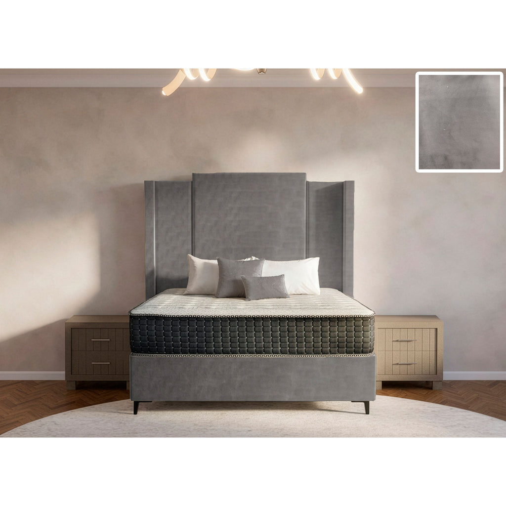 Wave Side Wings Bed and Headboard