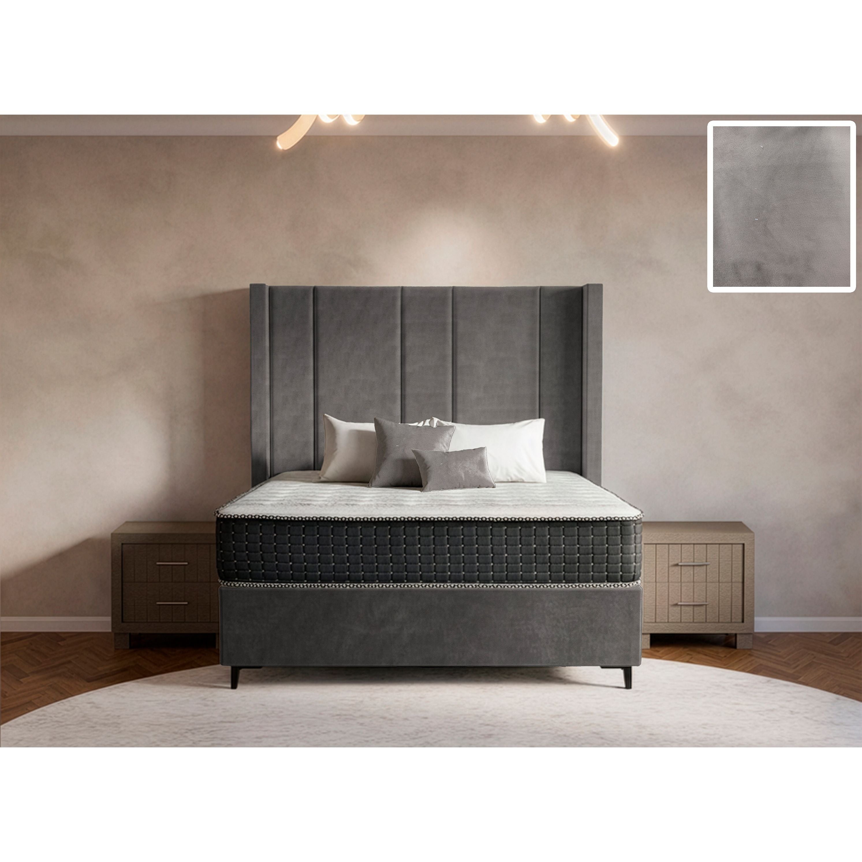 Prestige Side Wings Bed and Headboard